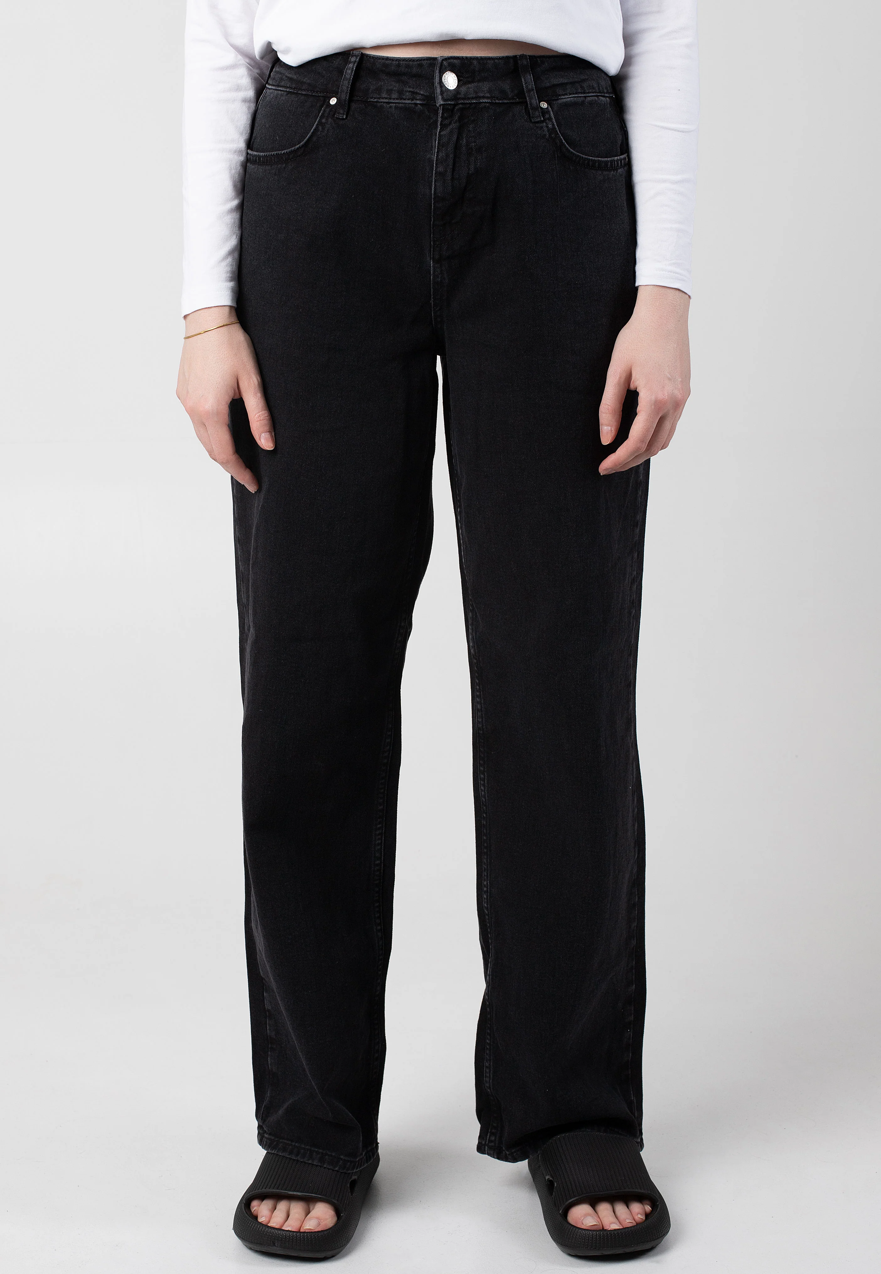 Alexa Reg Black Denim - Jeans