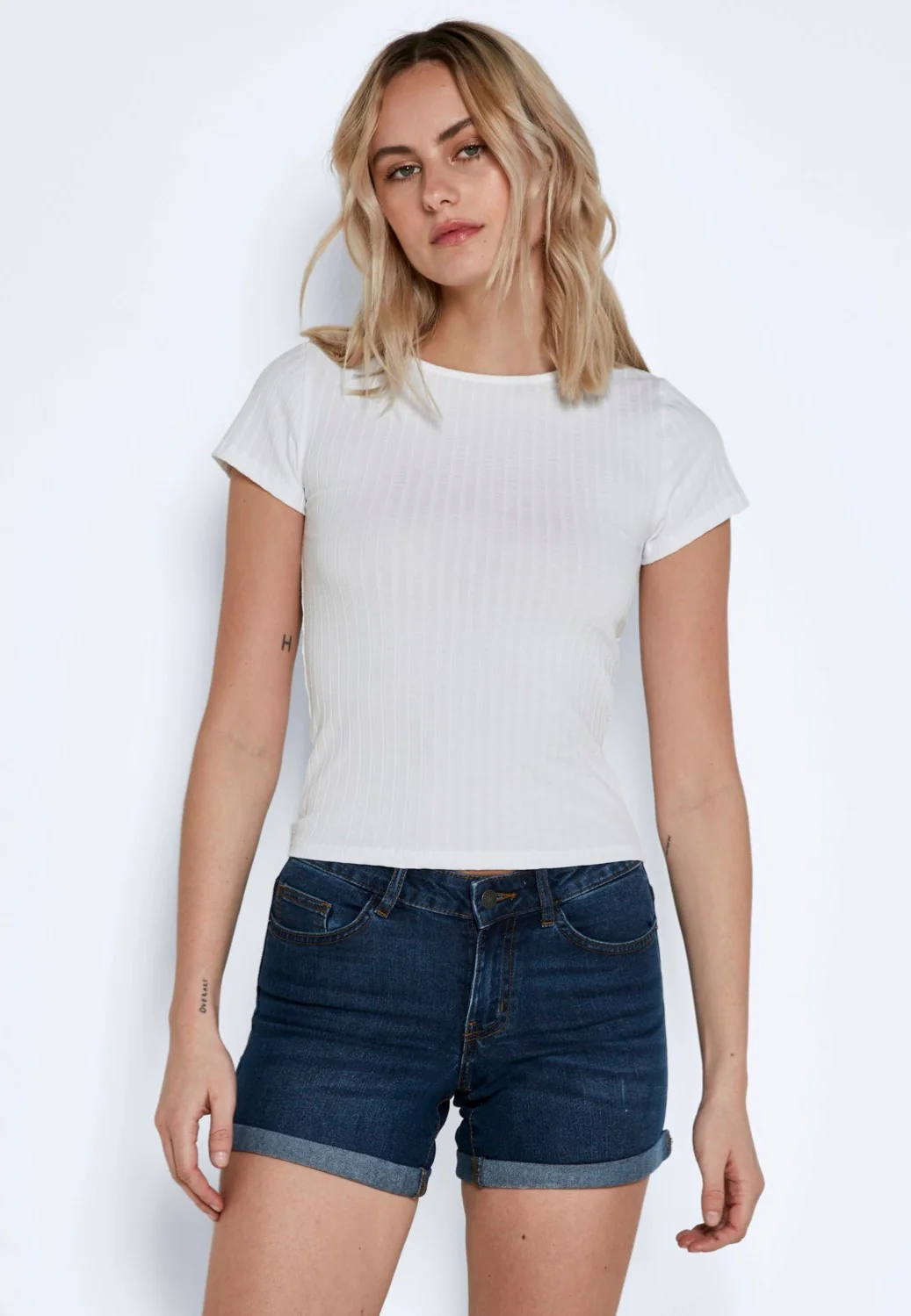 Be Lucy Medium Blue Denim - Shorts - Image 4