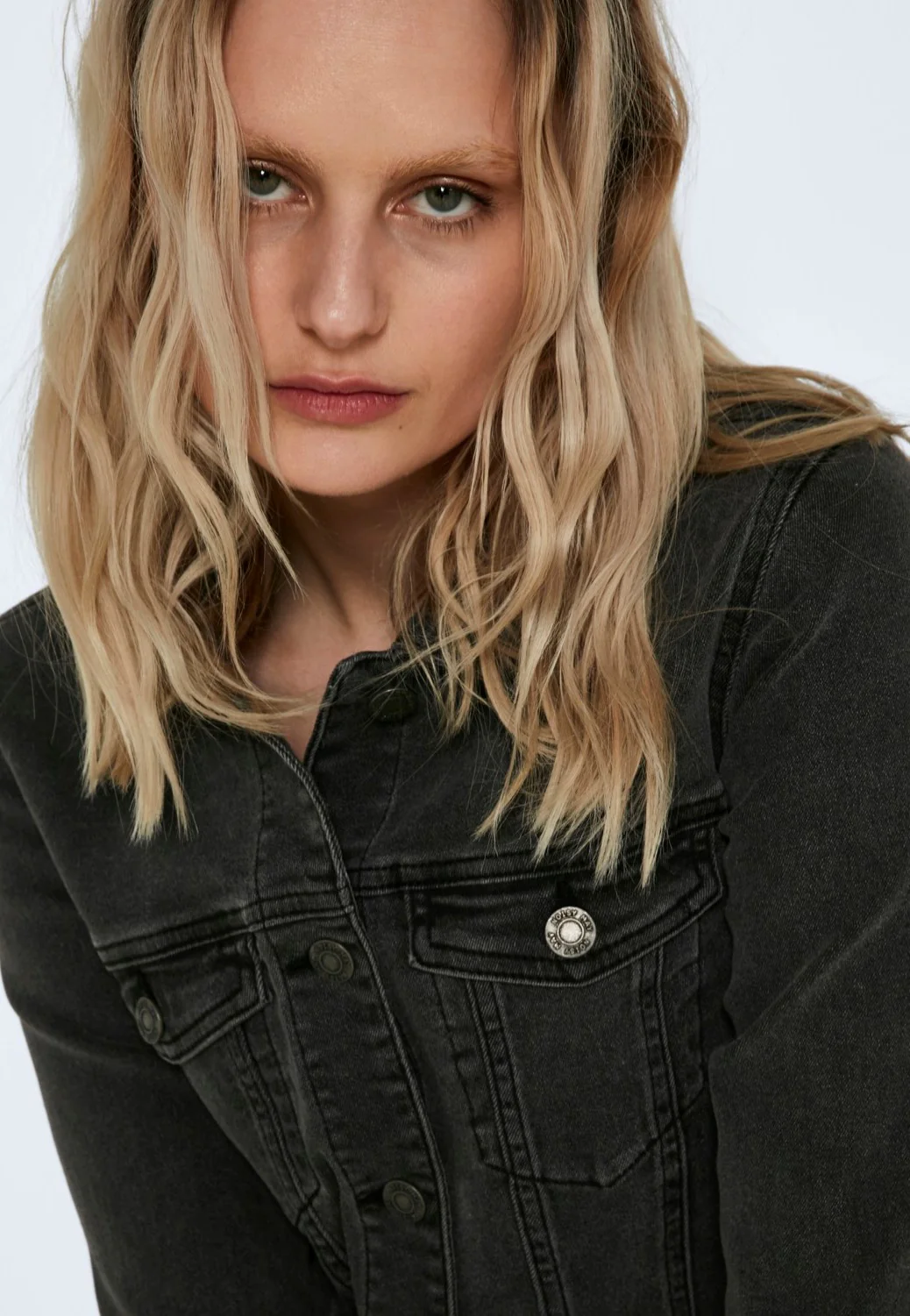 Debra Dark Grey Denim - Jeans Jacket - Image 2