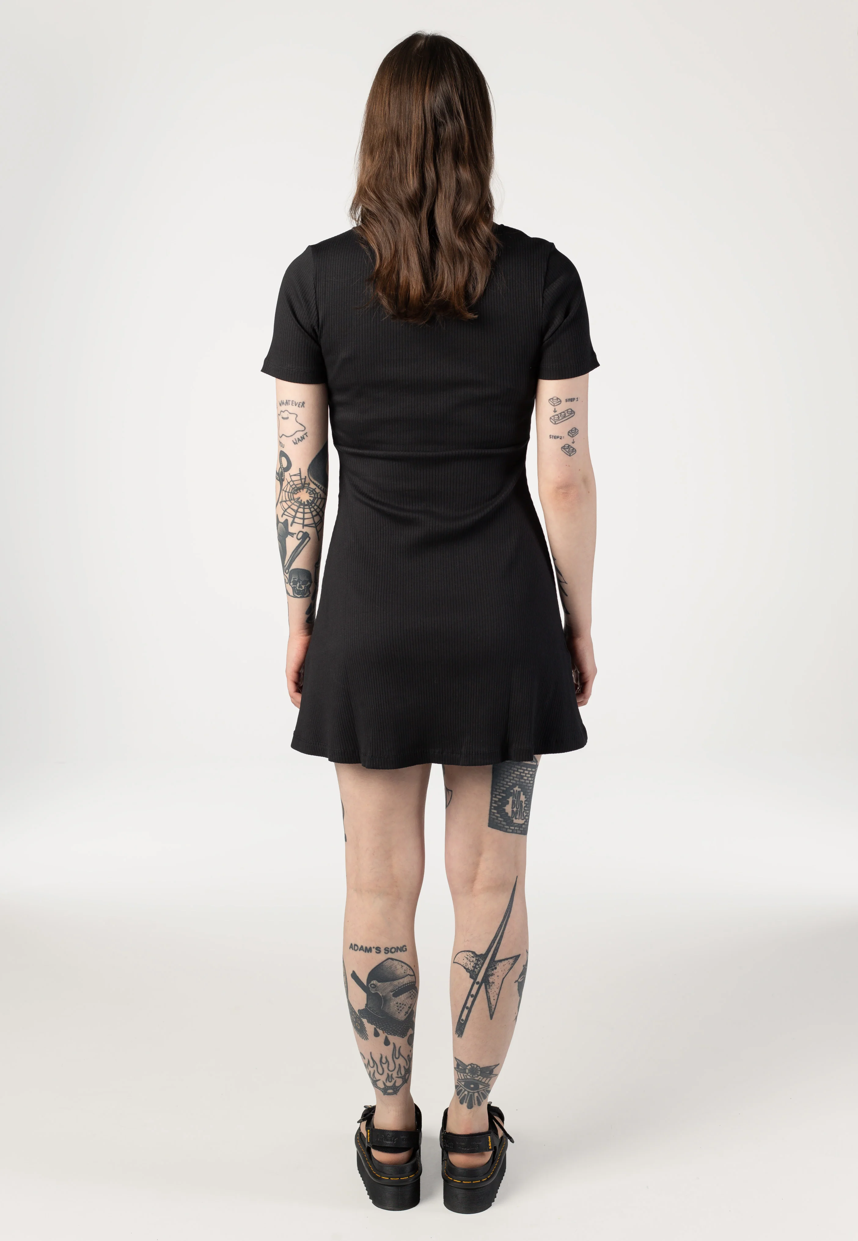 Elinor Black Solid - Dress - Image 8