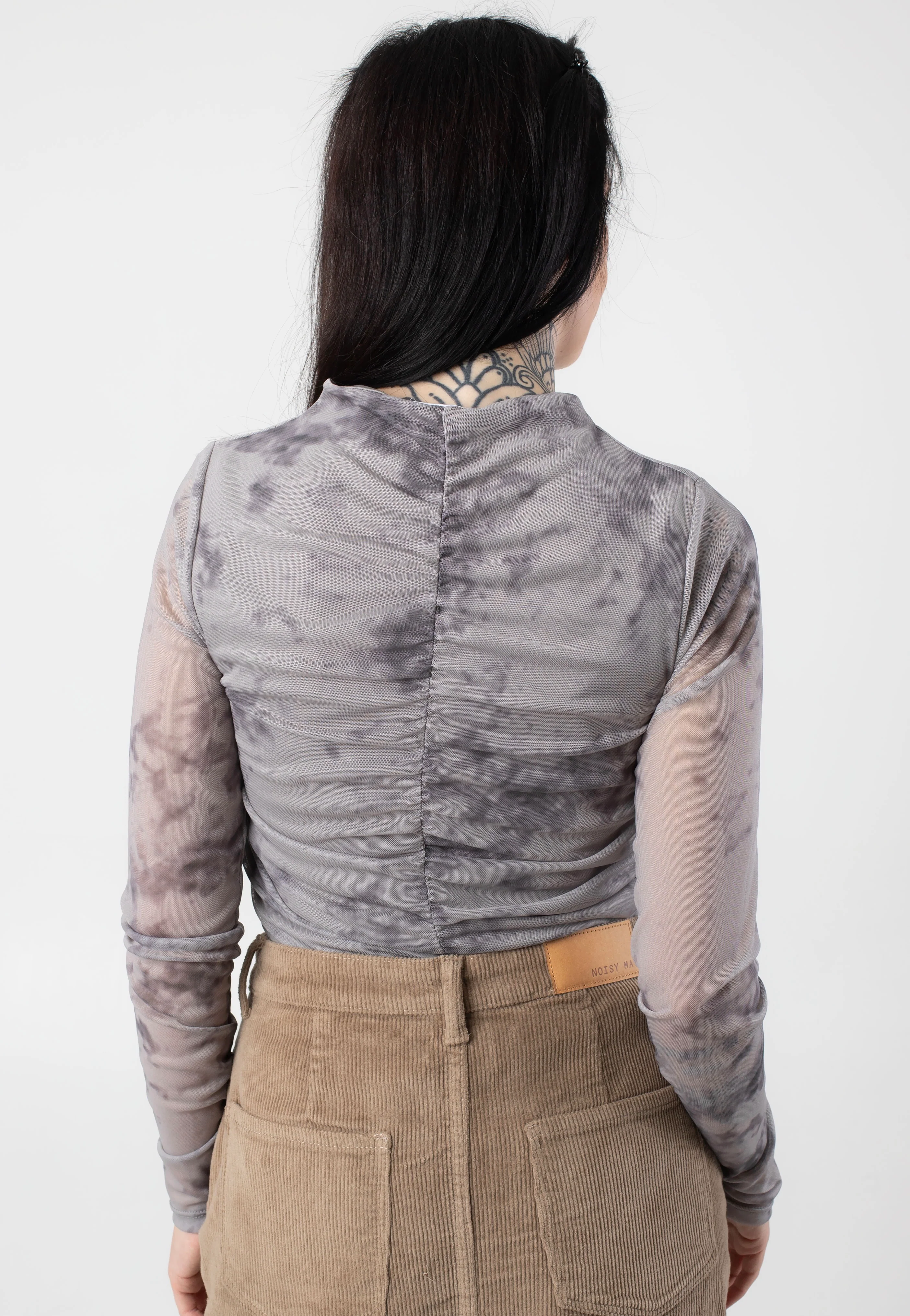 Iggy Ruching Ghost Gray Marbel - Top - Image 2
