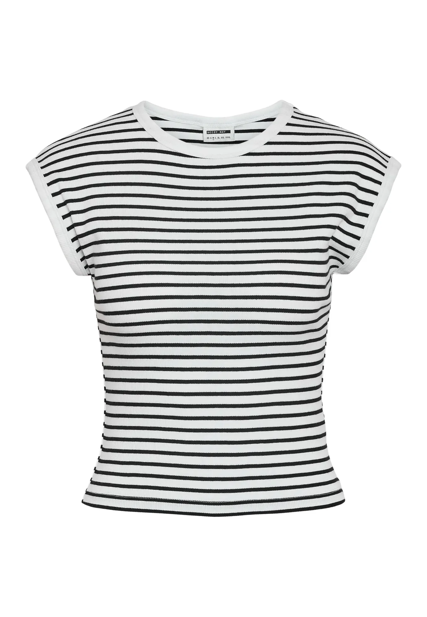 Judy Striped Bright White Black - Top - Image 4