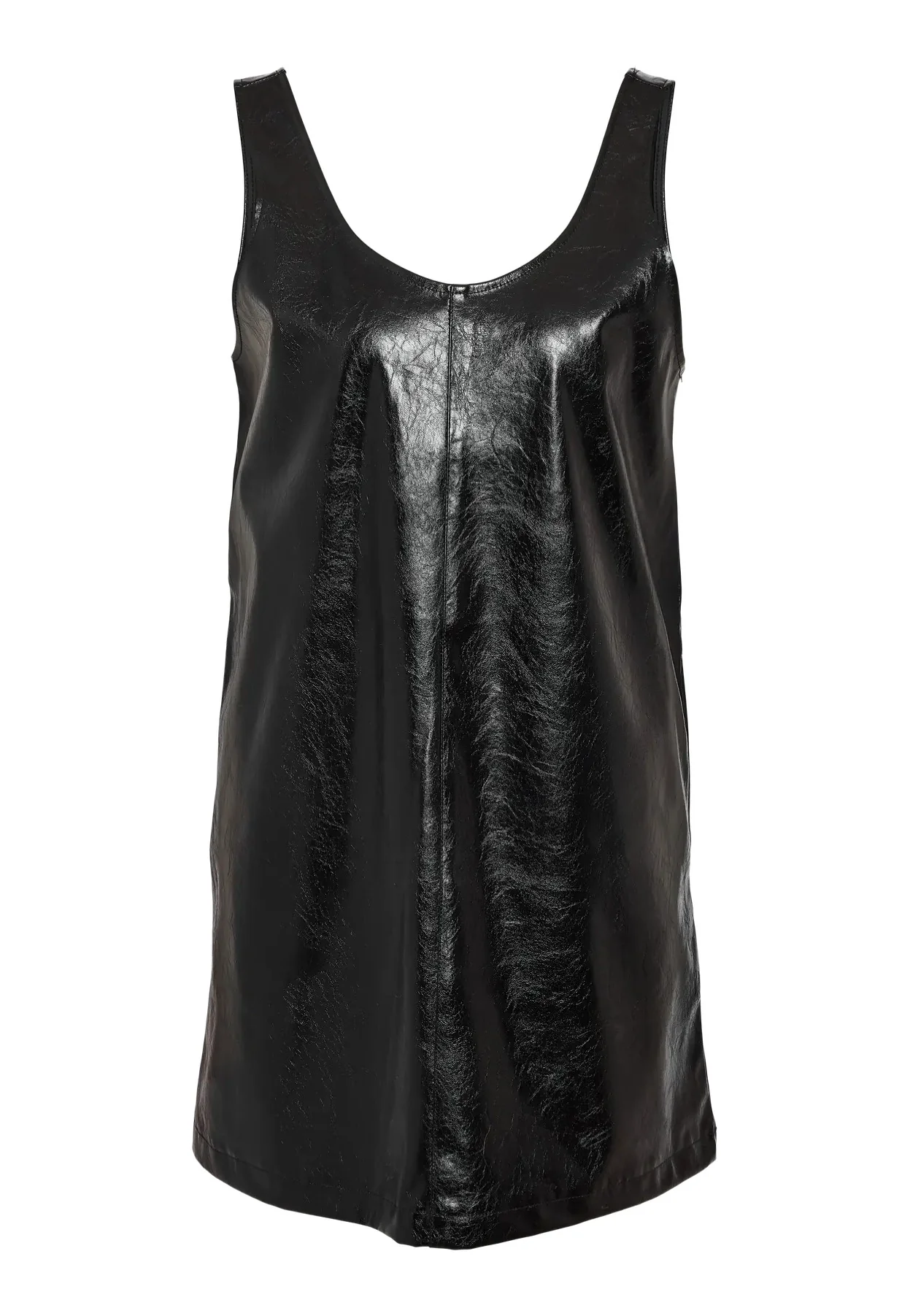 Kane Pinafore Vinyl Black - Dress - Image 2
