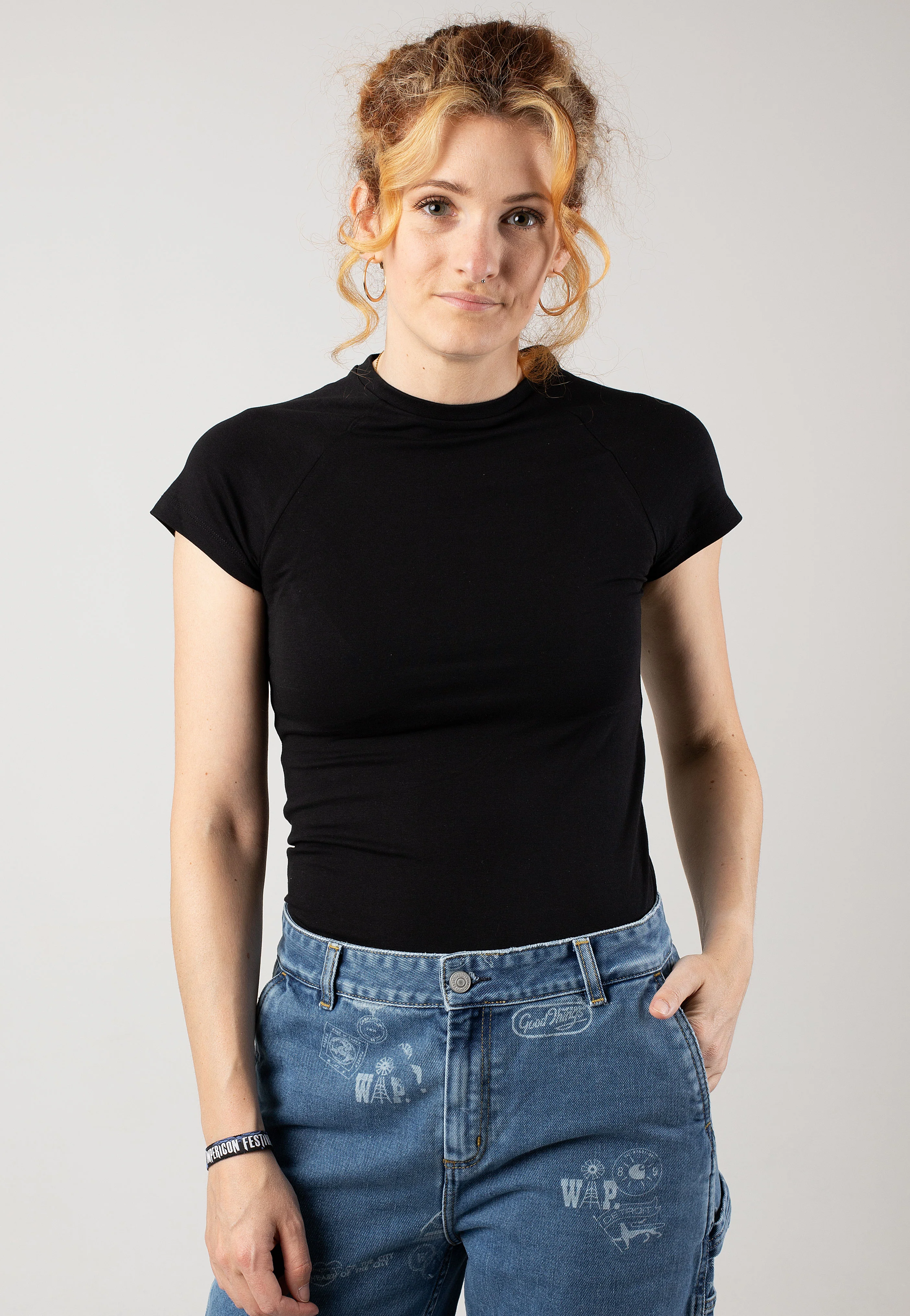 Katinka Raglan Black - Top