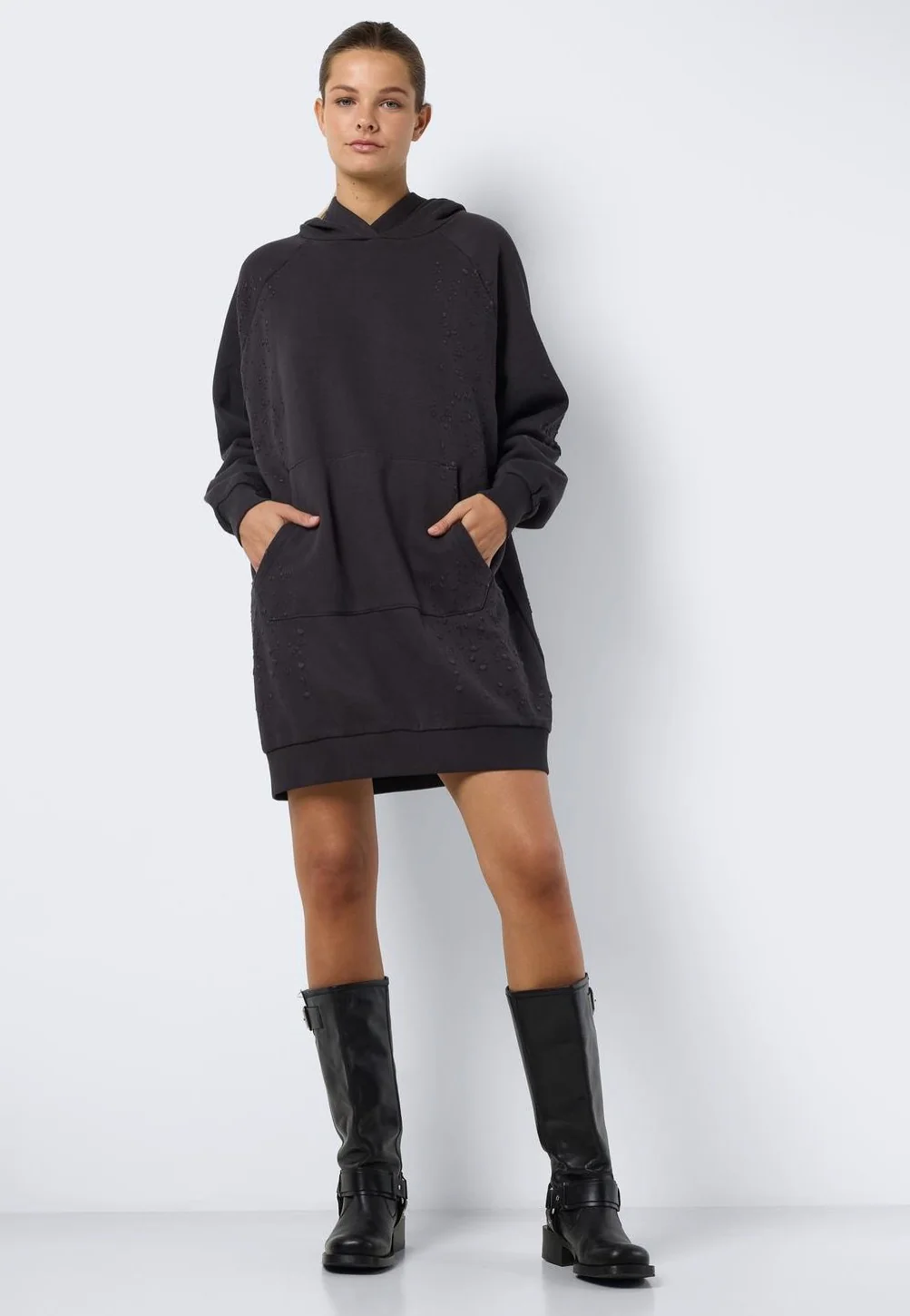 Lega Destroyed Hoodie Obsidian - Dress - Image 2