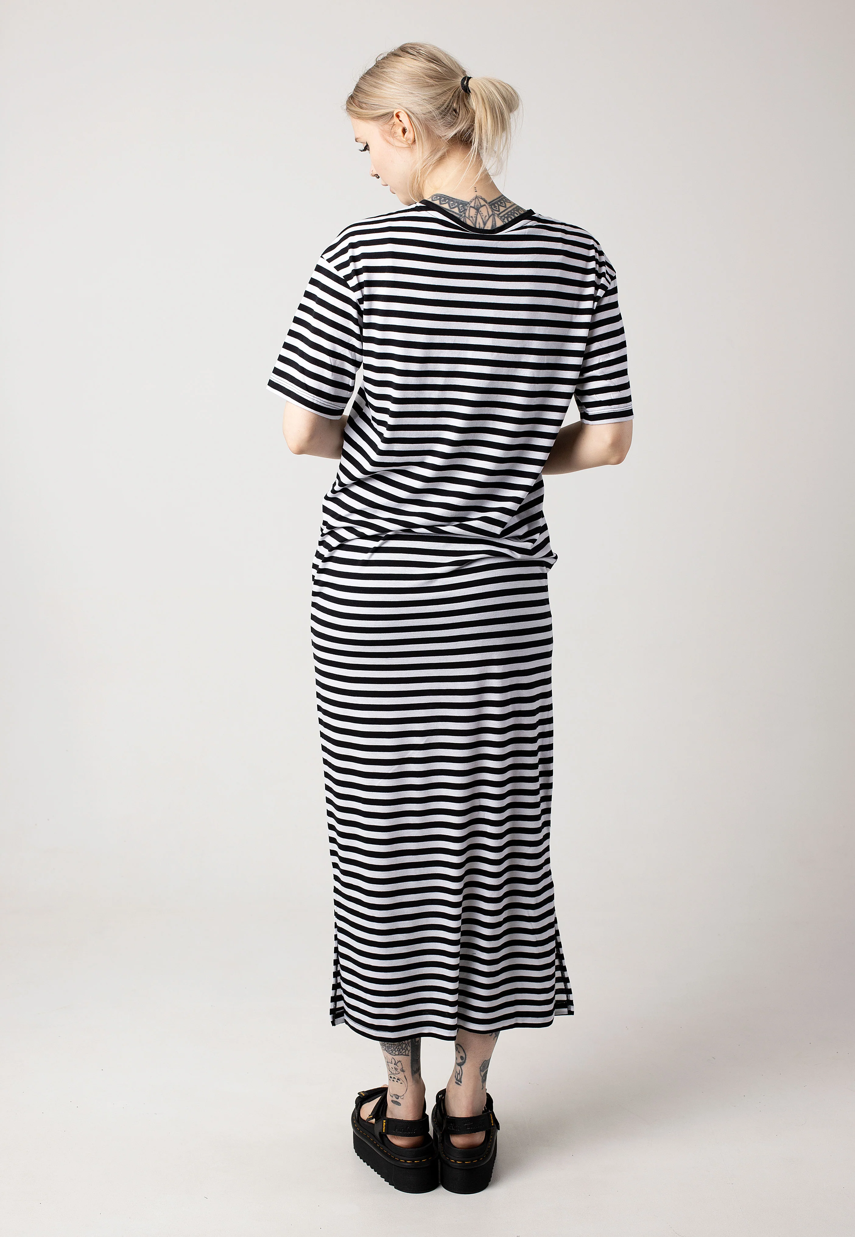 Mayden 2/4 Long Black/Bright White - Dress - Image 4