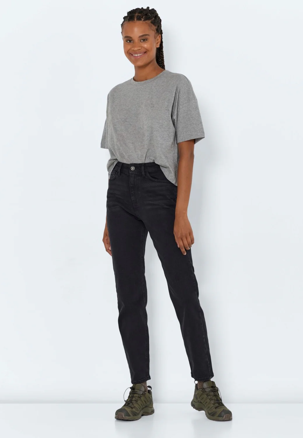 Moni High Waist Straight Ank Black Denim - Jeans - Image 4