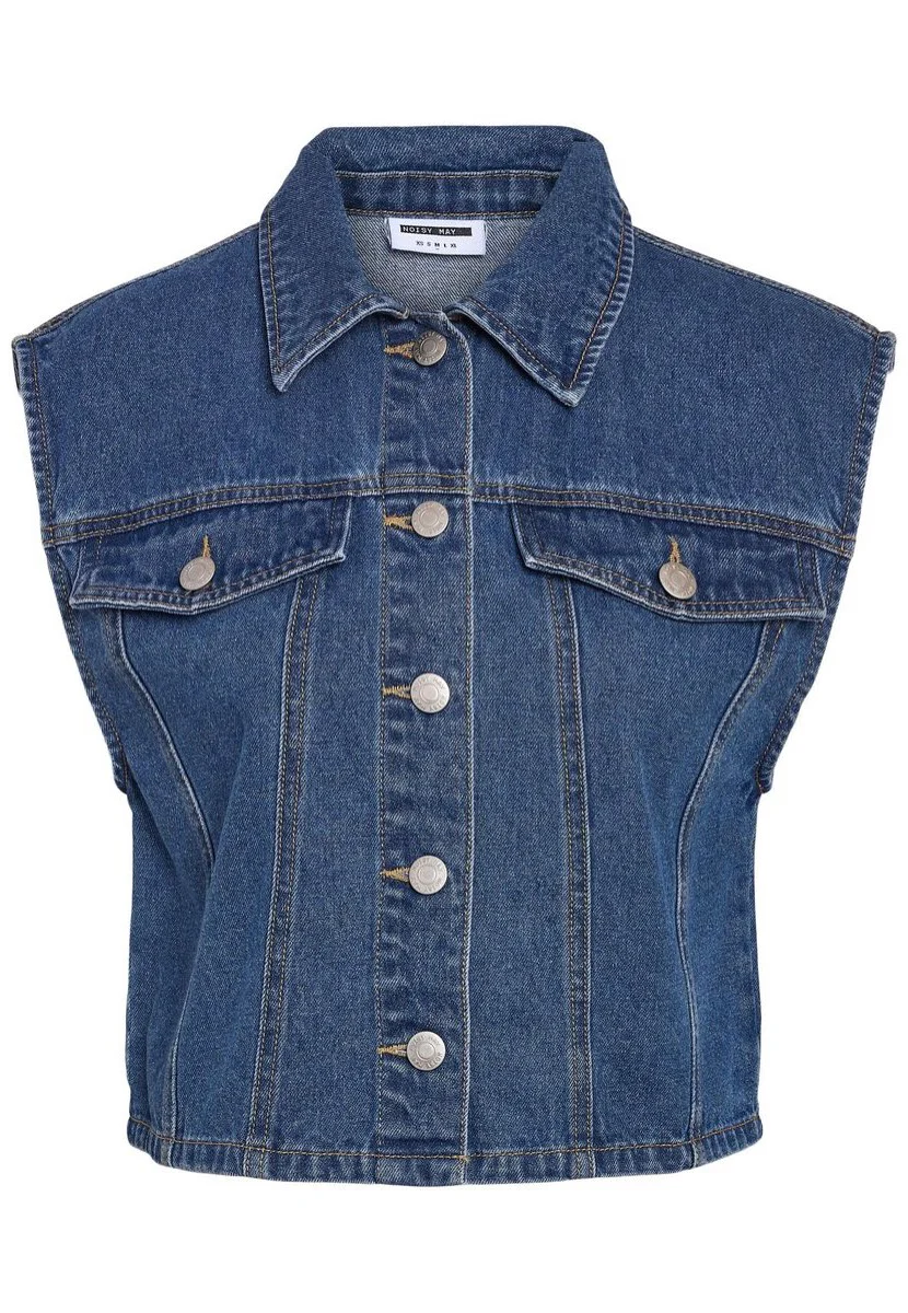 Robie Regular Crop Medium Blue Denim - Vest - Image 8