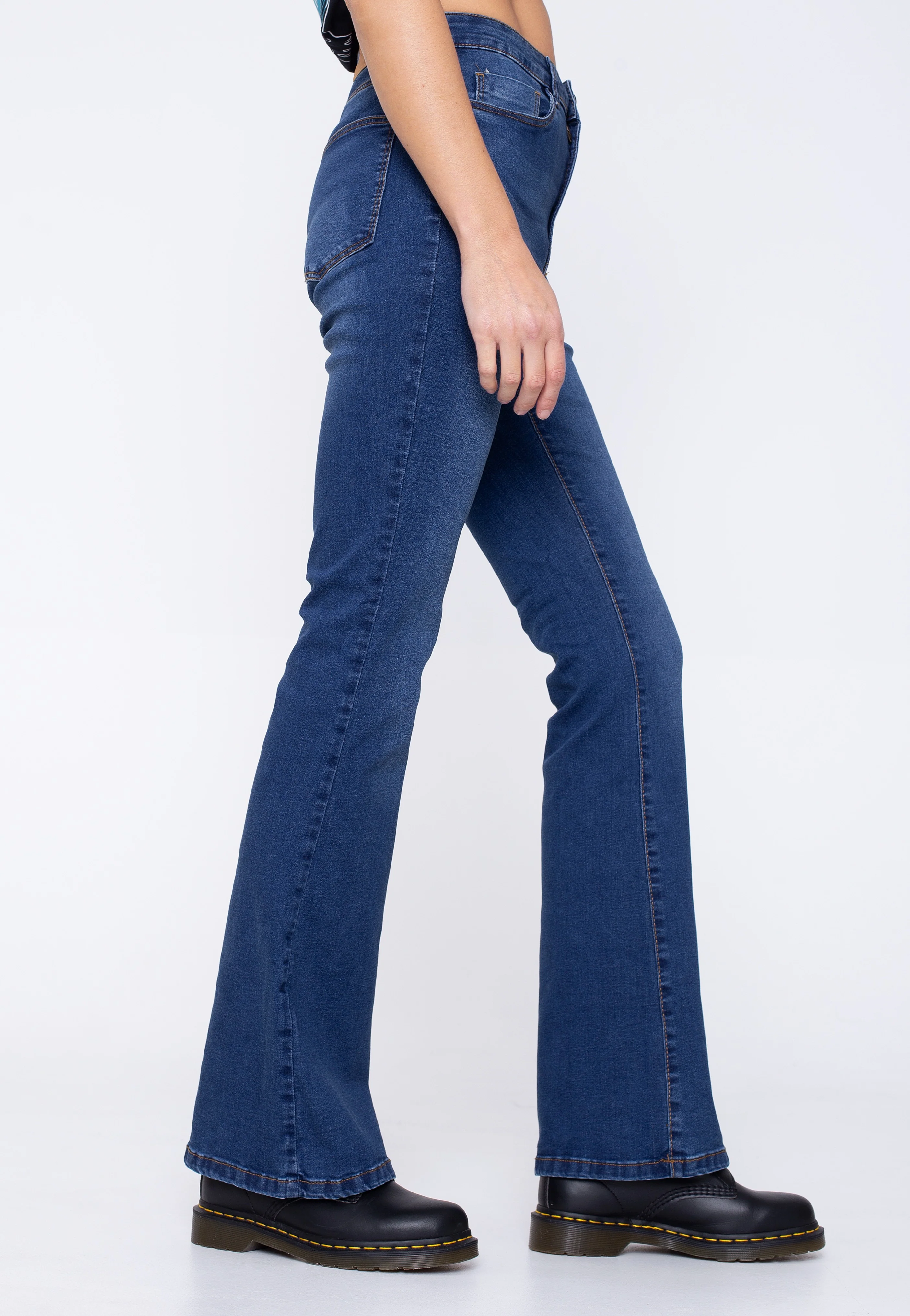 Sallie Flare Medium Blue Denim - Jeans - Image 2