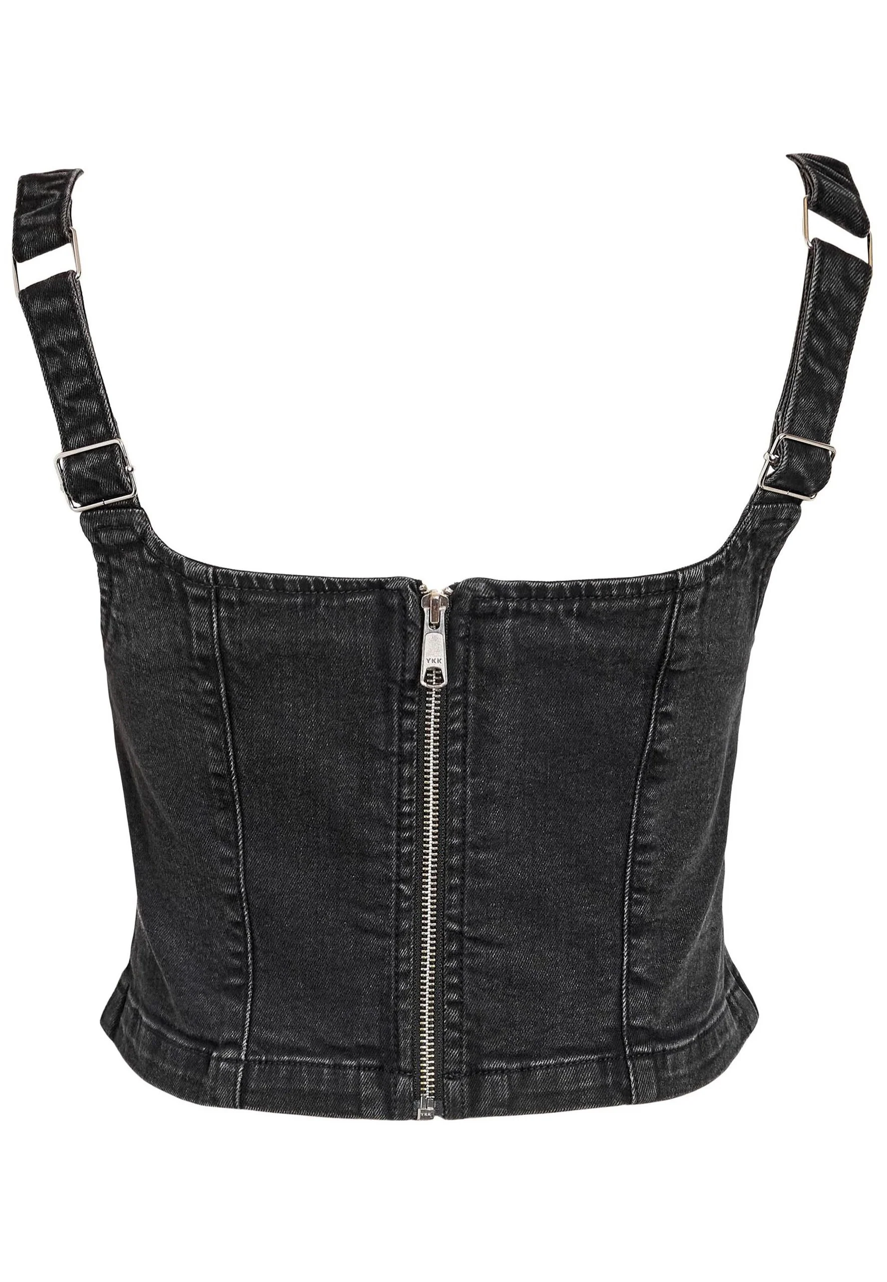 Sissel Square Neck Dark Grey Denim - Top - Image 6