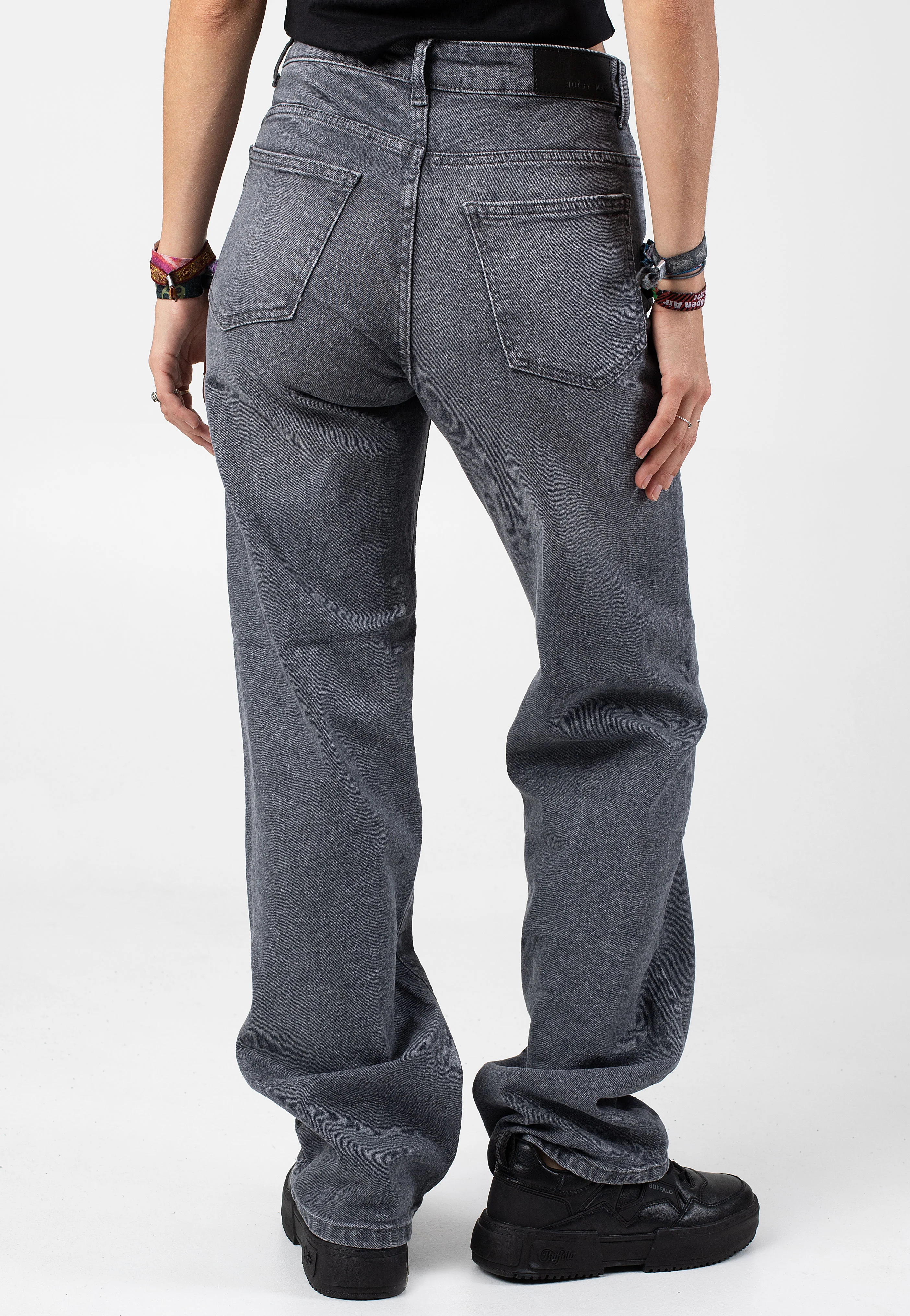 Yolanda Dark Grey Denim Grey - Jeans - Image 3