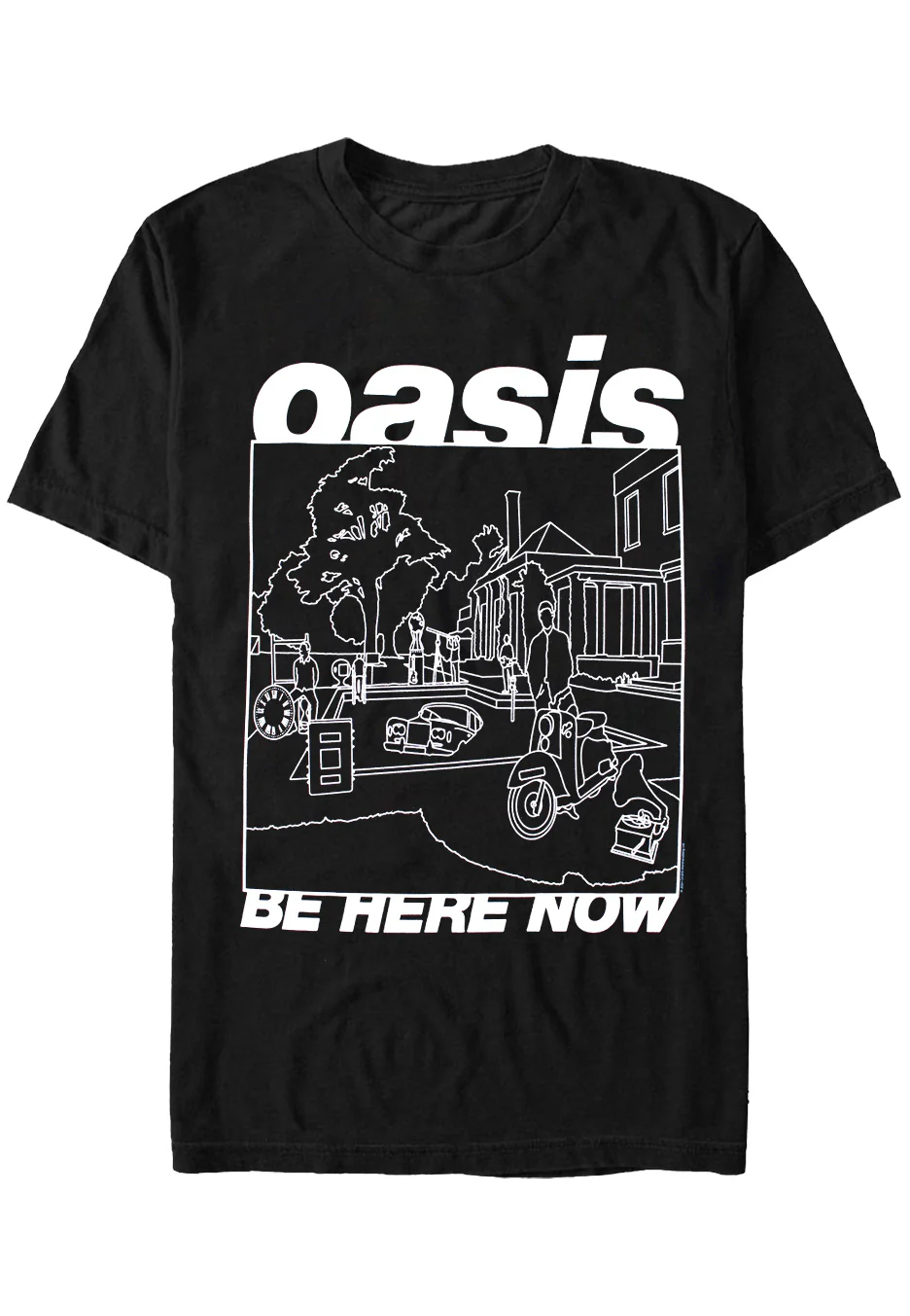 Be Here Now Line Drawing - T-Shirt