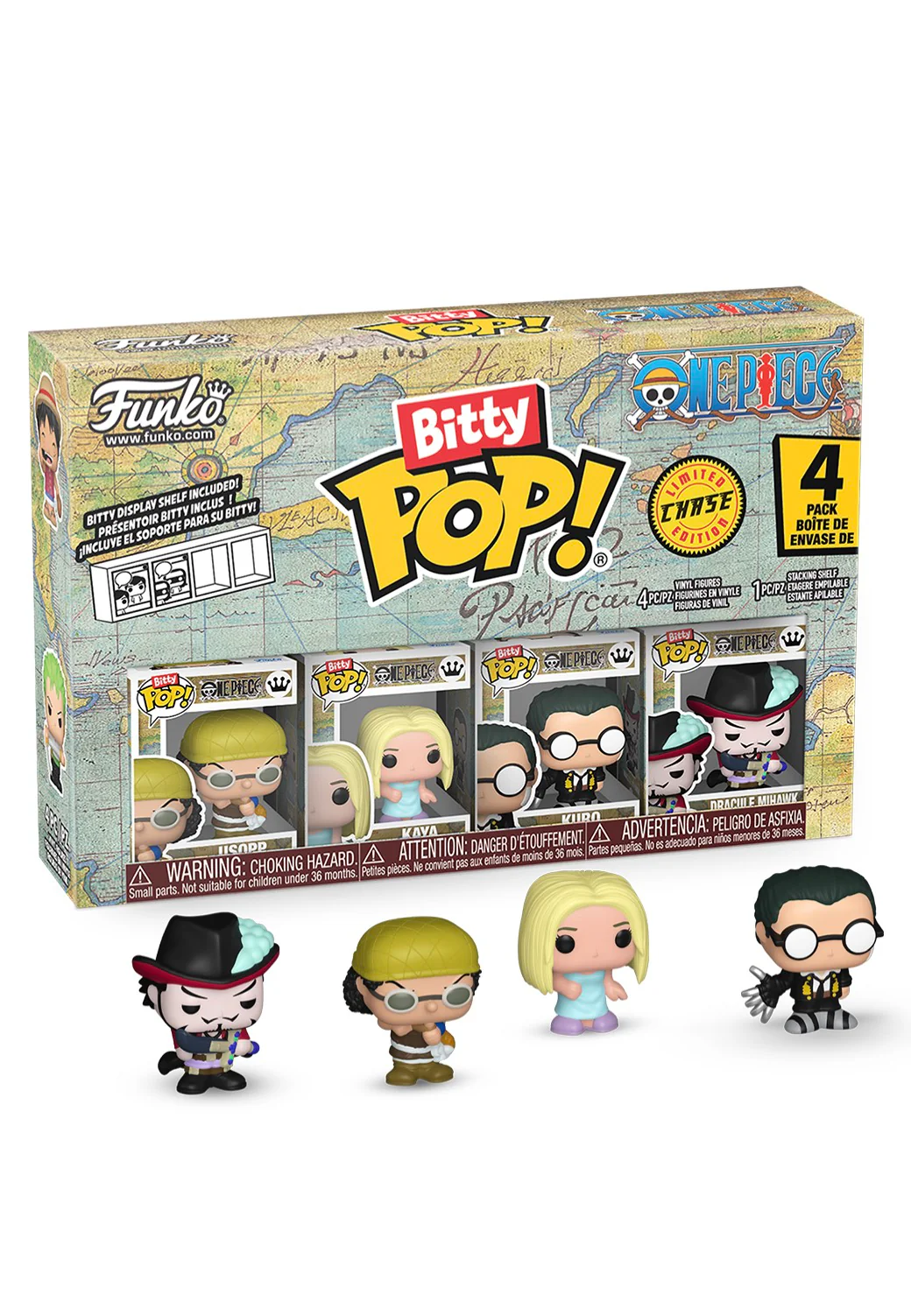Usopp Bitty POP! 4PK - Funko Pop