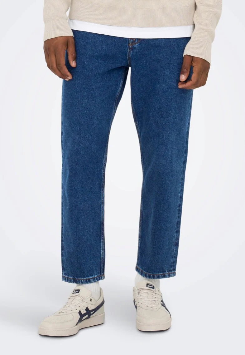 Avi Beam Dark Blue Blue Denim - Jeans