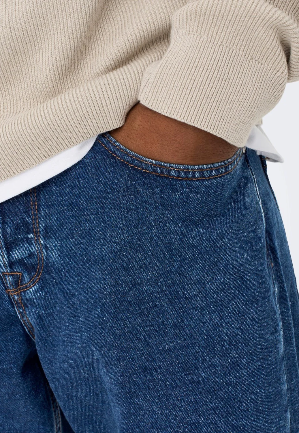Avi Beam Dark Blue Blue Denim - Jeans - Image 2