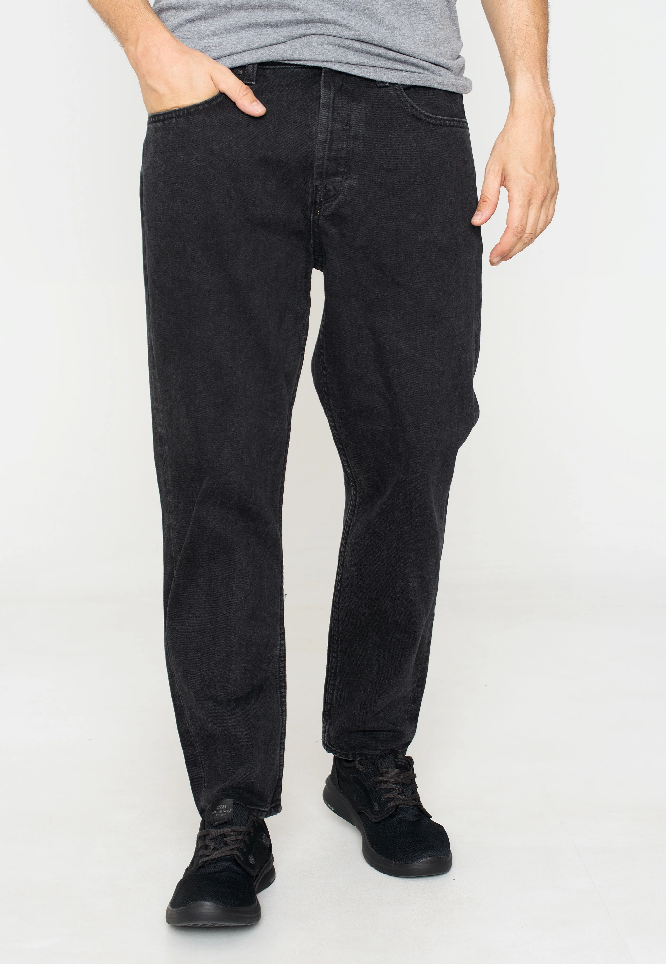 Avi Beam Tap Black Denim - Jeans - Image 2