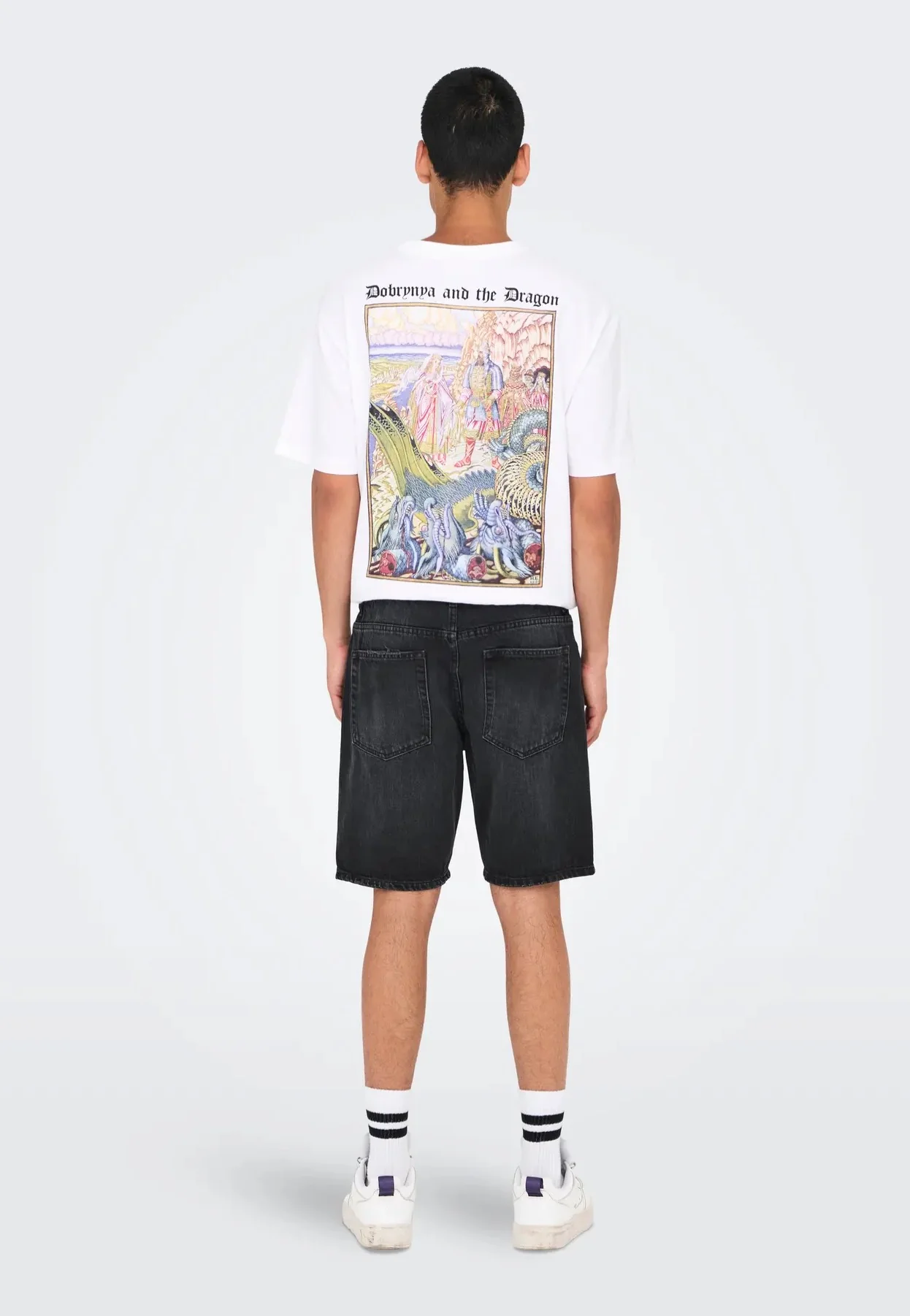 Edge Black Denim - Shorts - Image 3