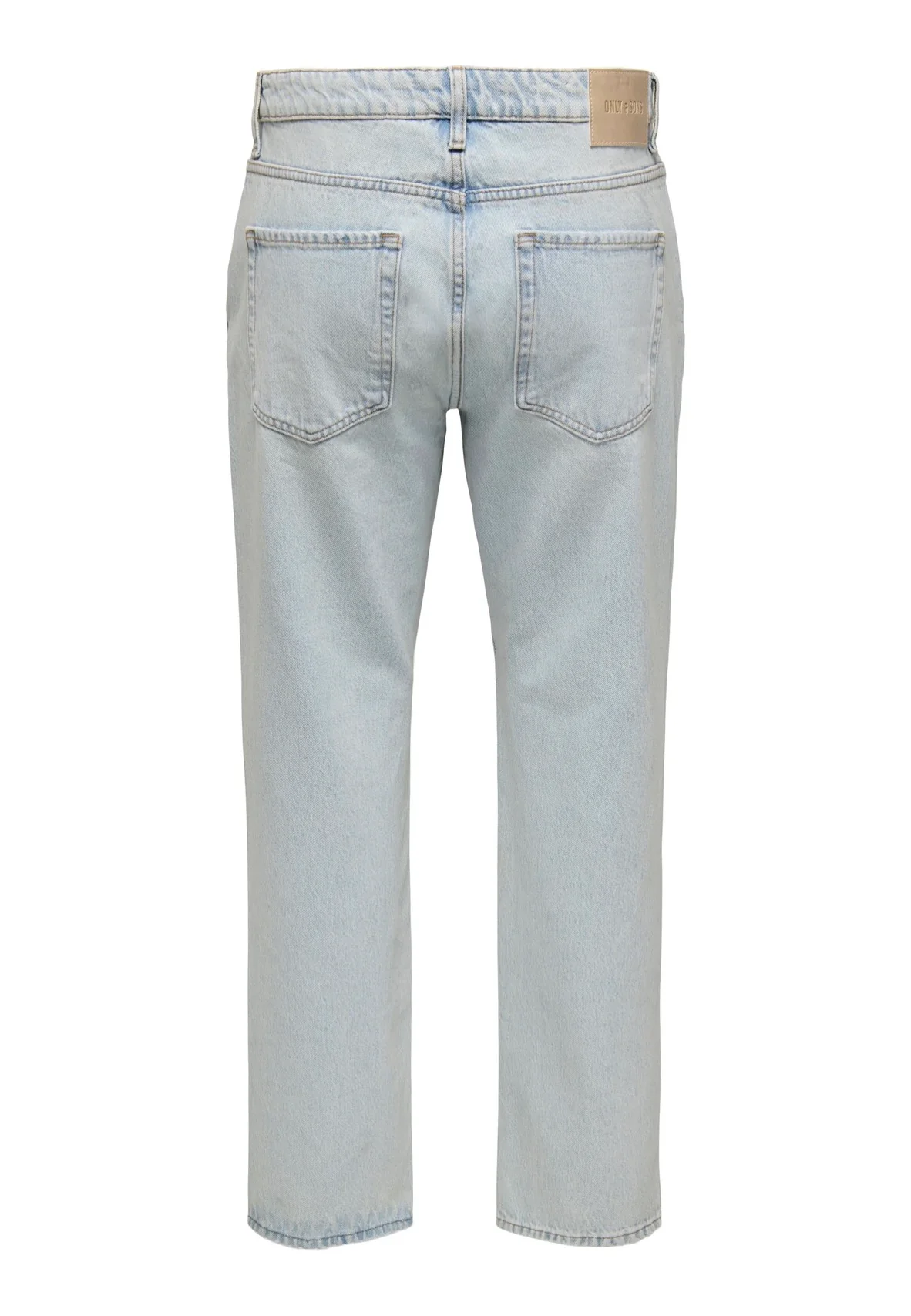 Edge Straight Light Blue Bleached Denim - Jeans - Image 4
