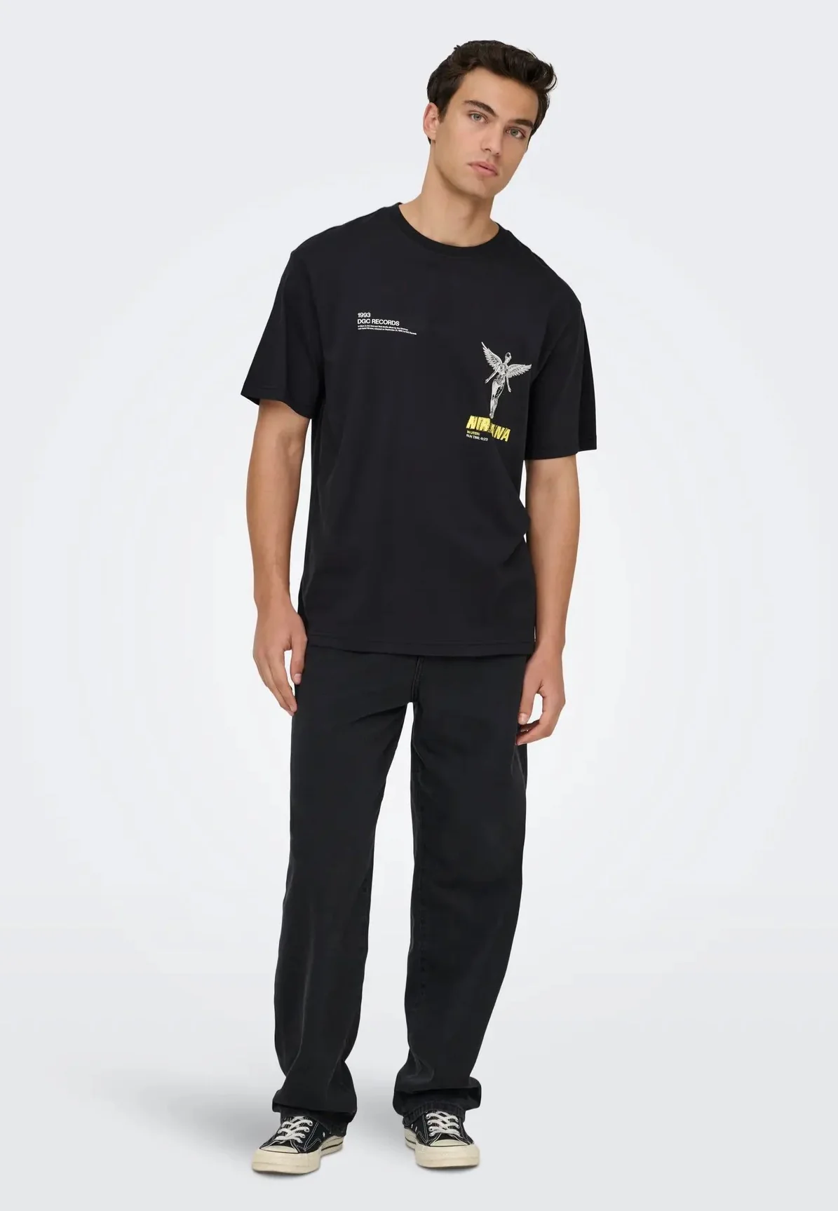 Nirvana Life Jet Black - T-Shirt - Image 2