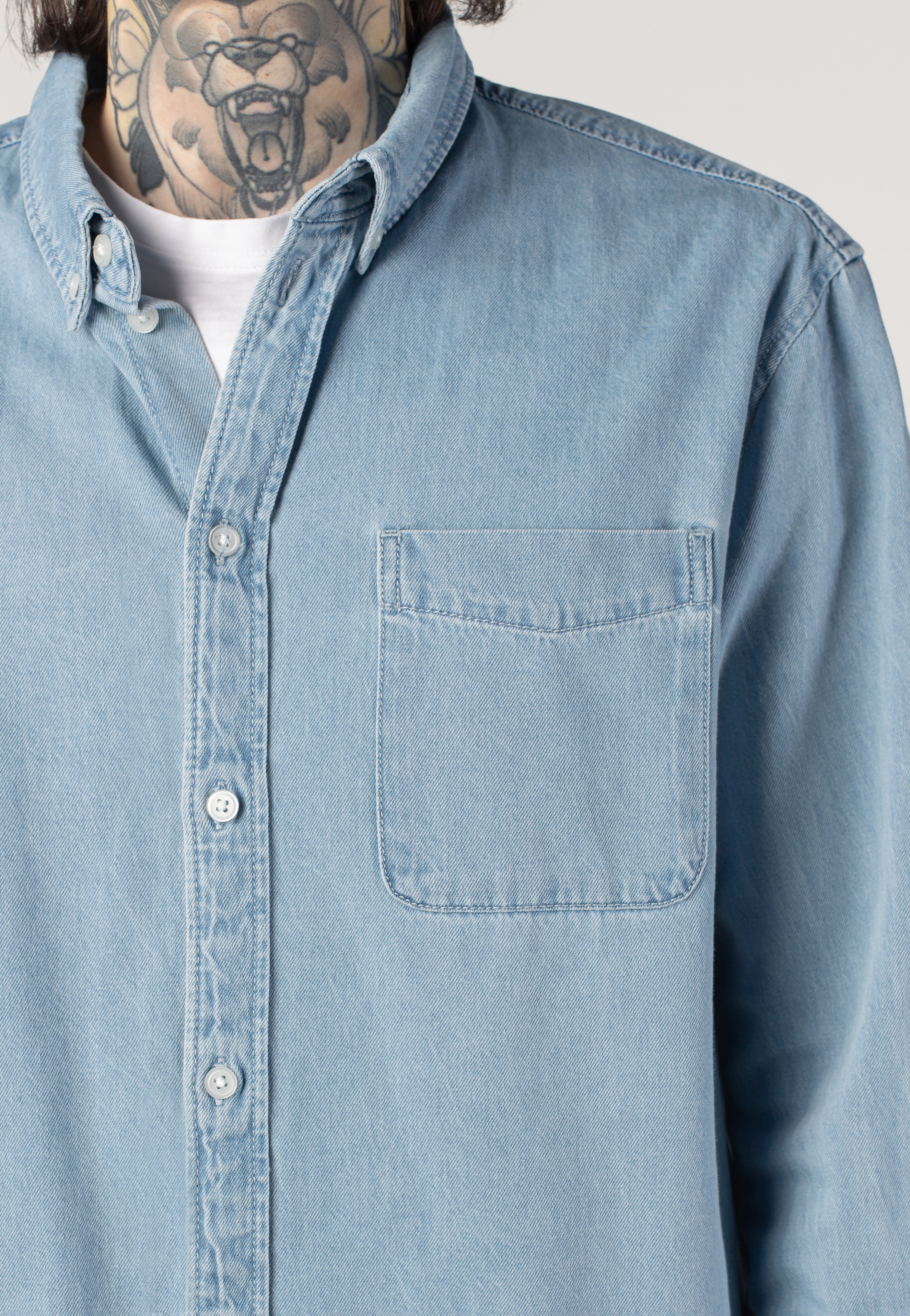 Orson Light Blue Denim - Shirt - Image 3