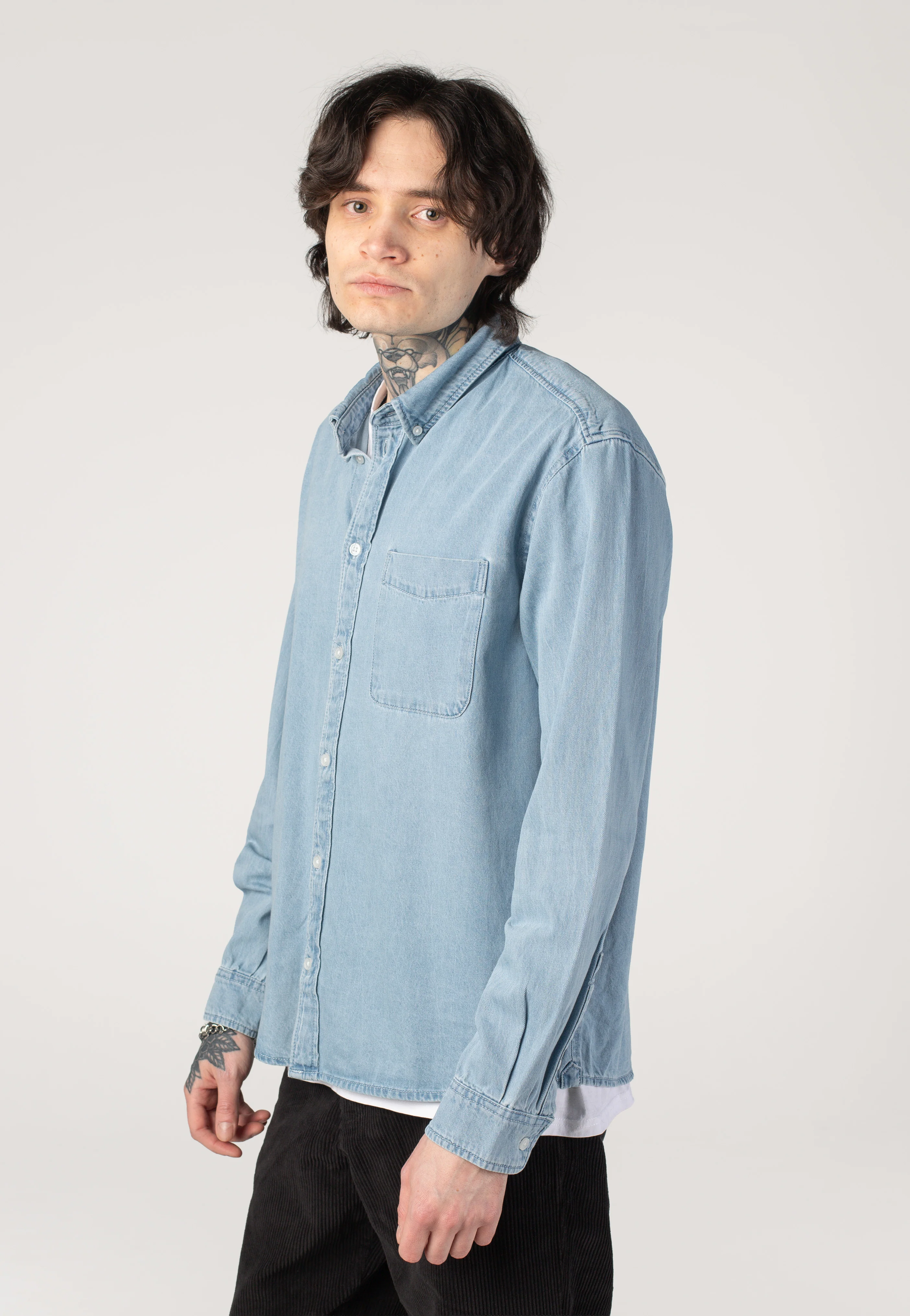 Orson Light Blue Denim - Shirt - Image 7