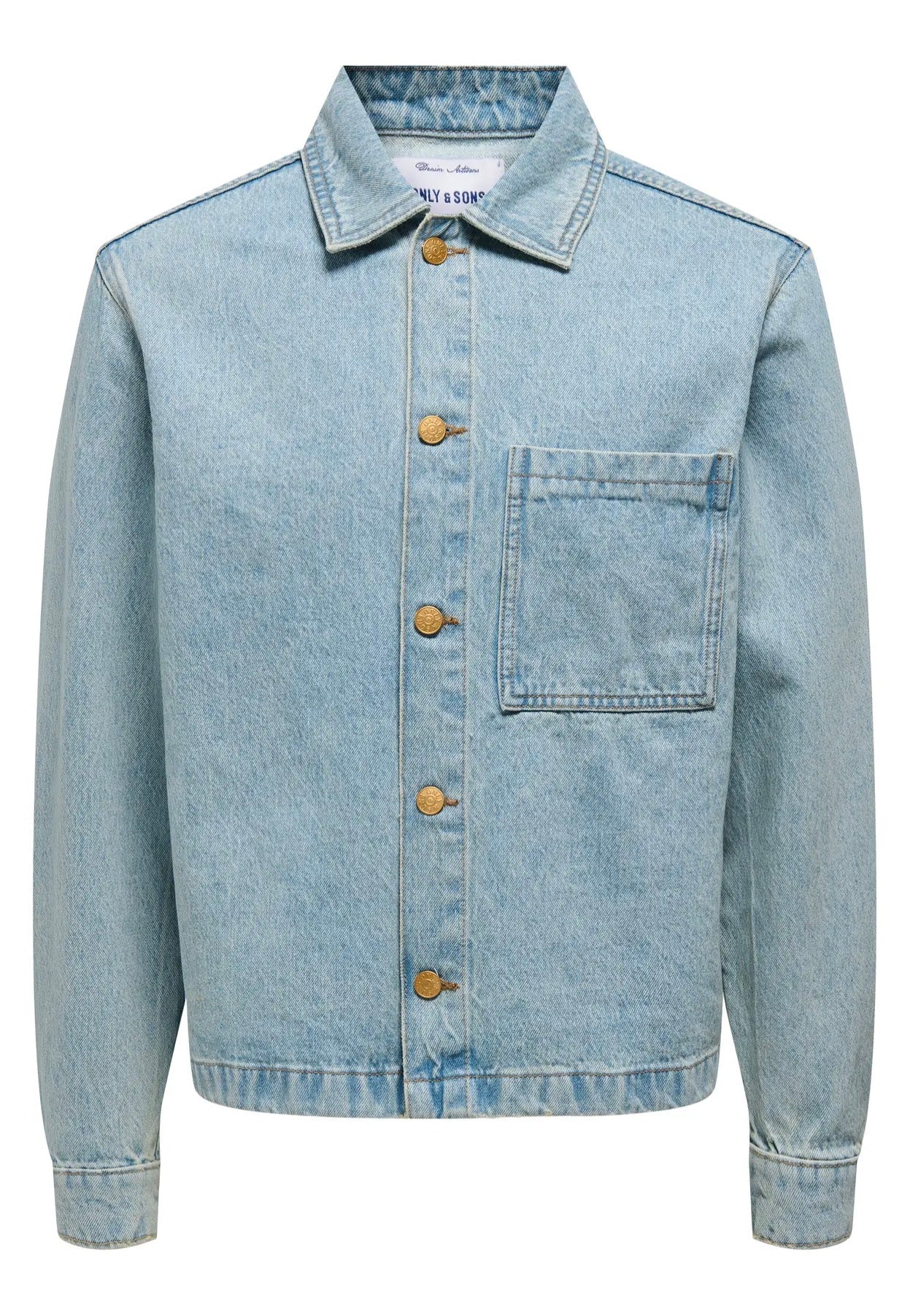 Sprick Box Medium Blue Denim - Jeans Jacket - Image 6