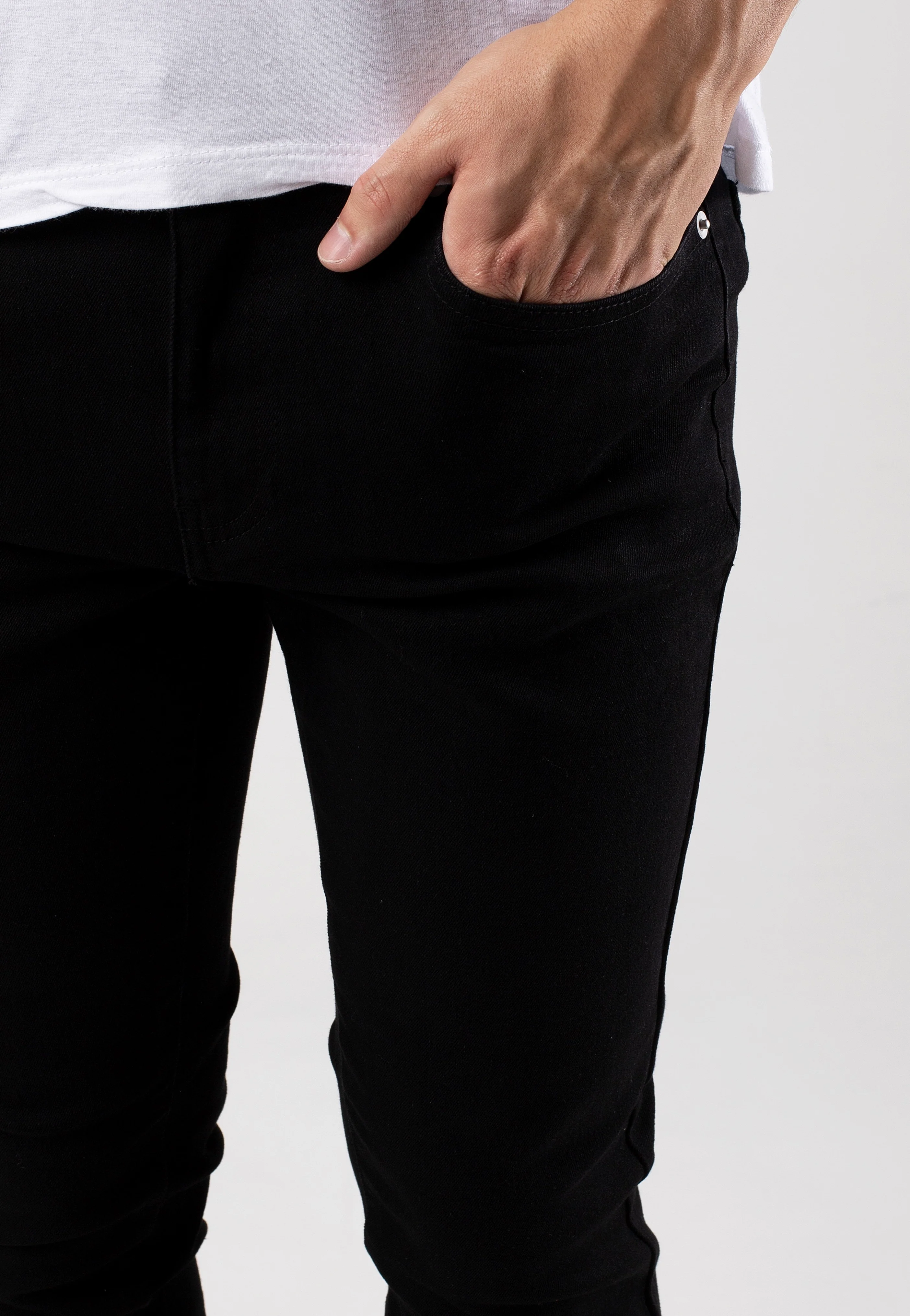 Warp Skinny Black Denim - Jeans - Image 11