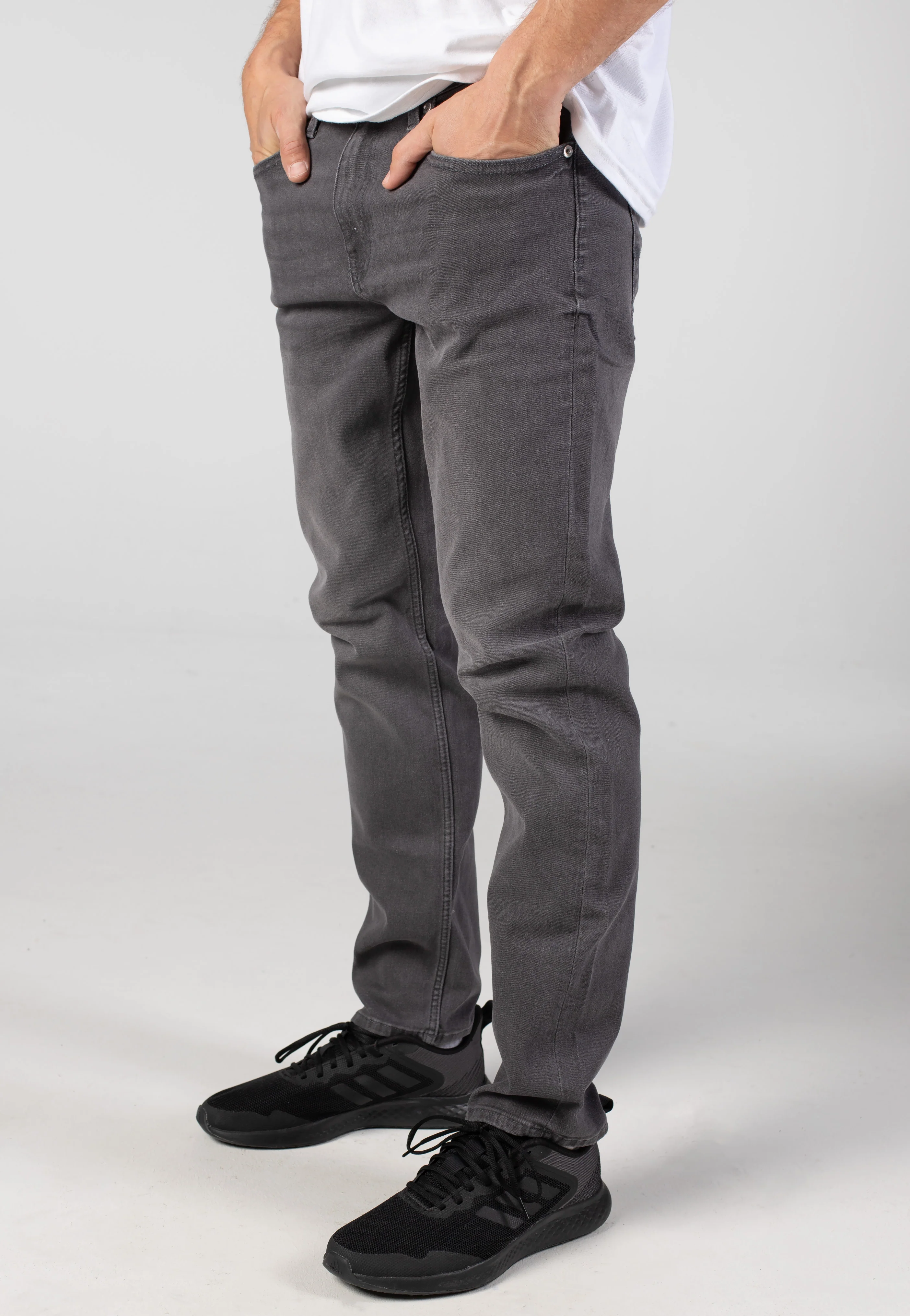 Weft Reg Dark Grey Denim - Jeans - Image 6