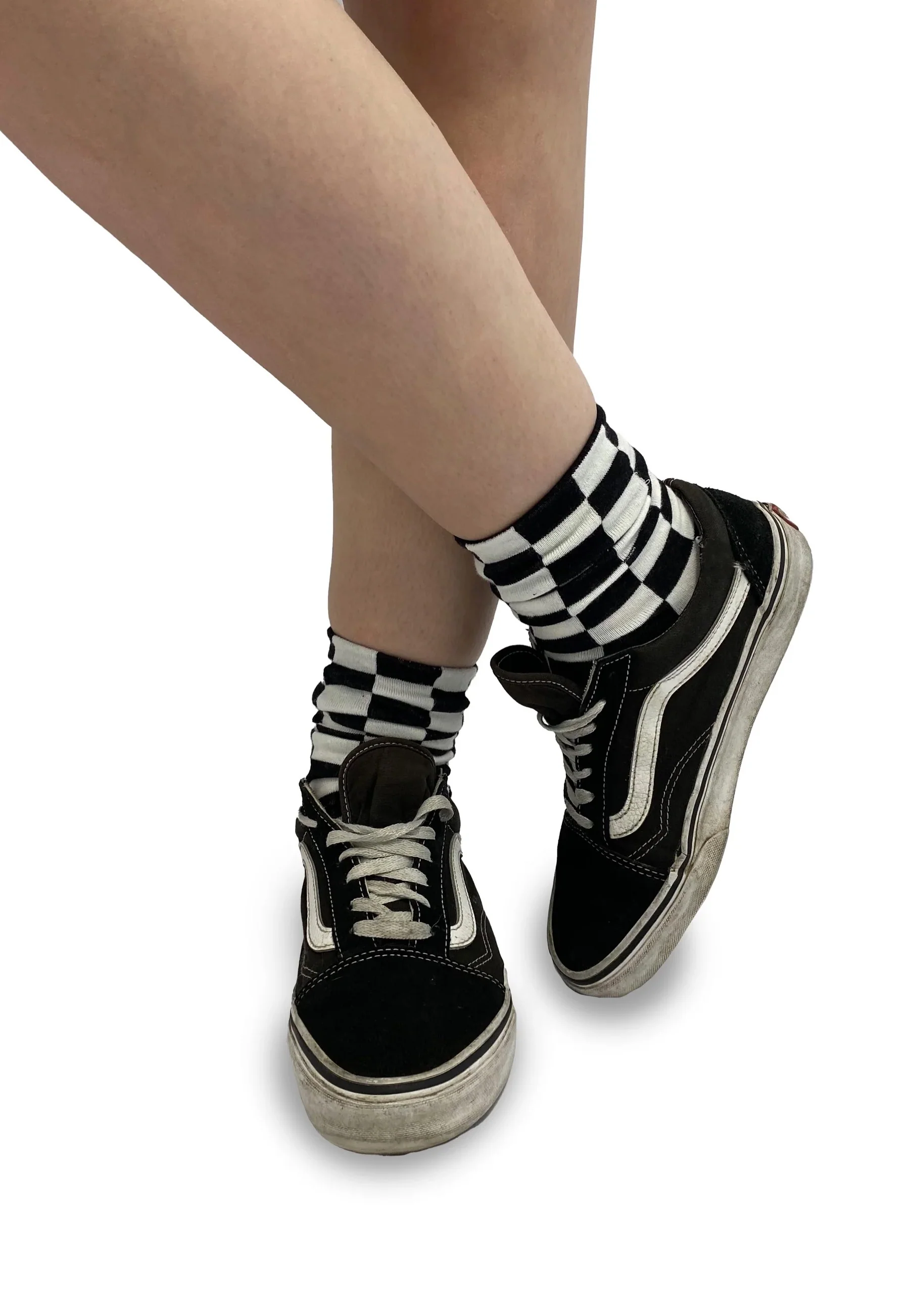 Checkerboard Ankle Black/White - Socks - Image 2