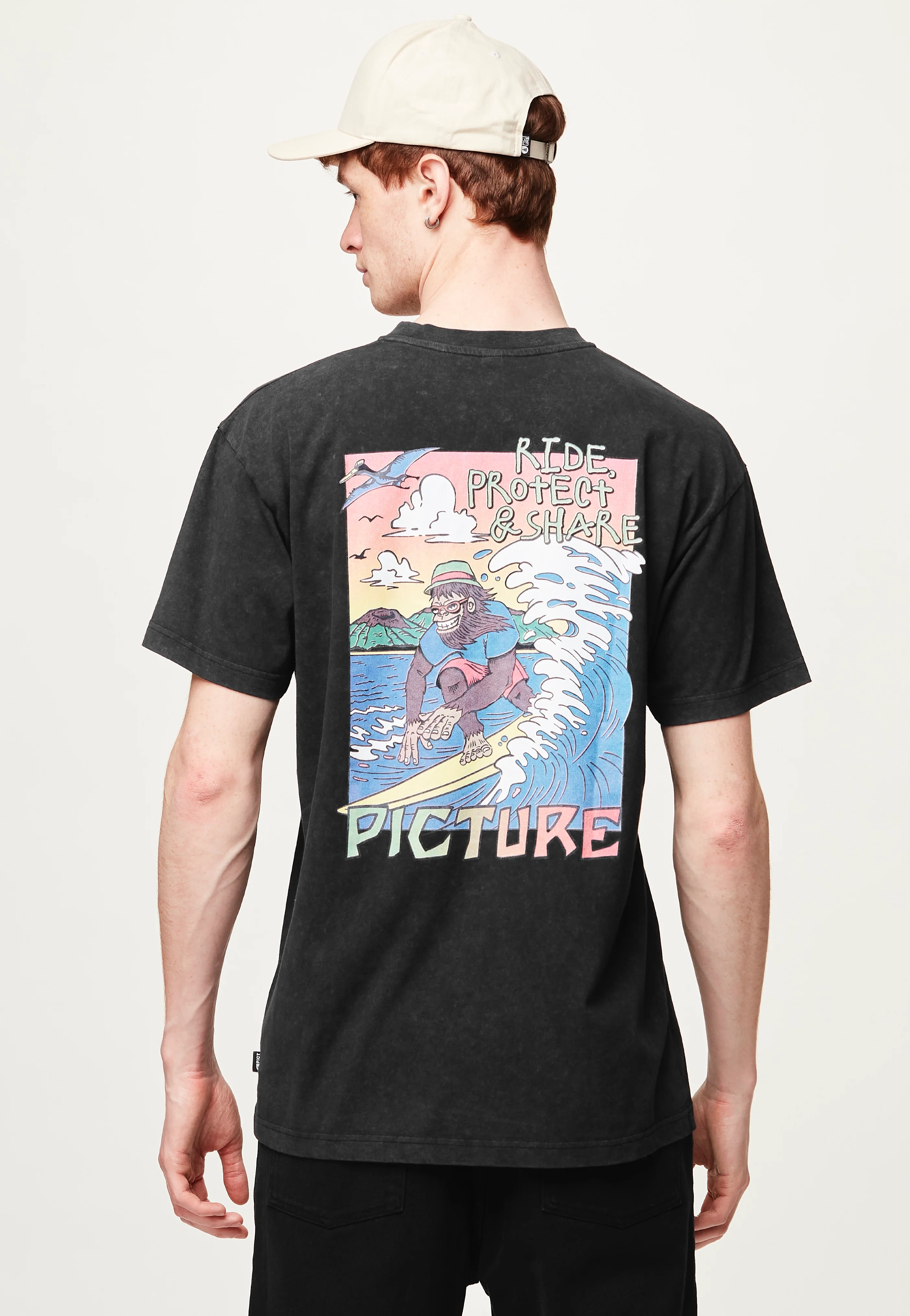 Tsunami Black Washed - T-Shirt - Image 4