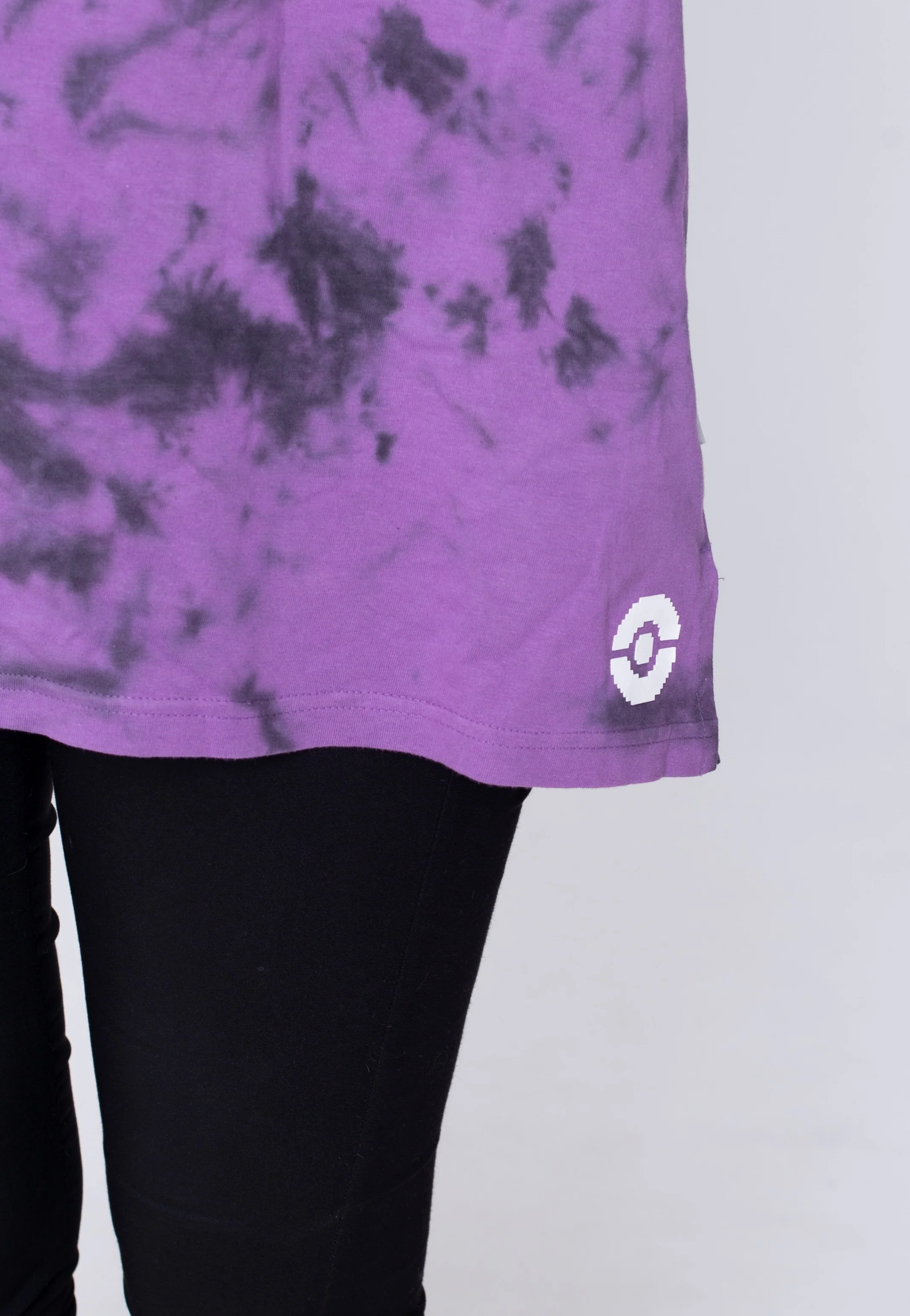 Ghost Tie-Dye Purple Oversized - T-Shirt - Image 3