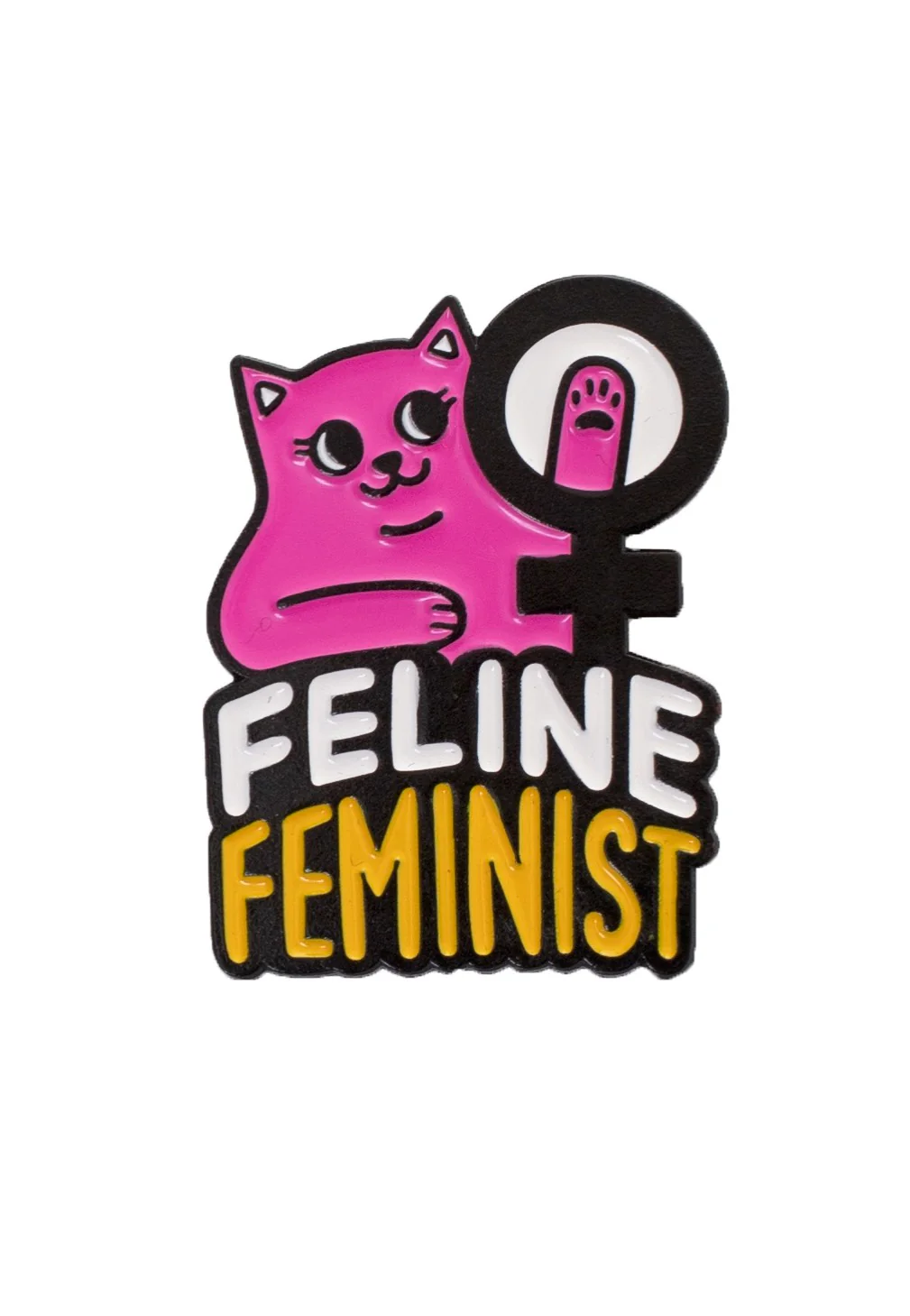 Feline Feminist Soft Enamel - Pin