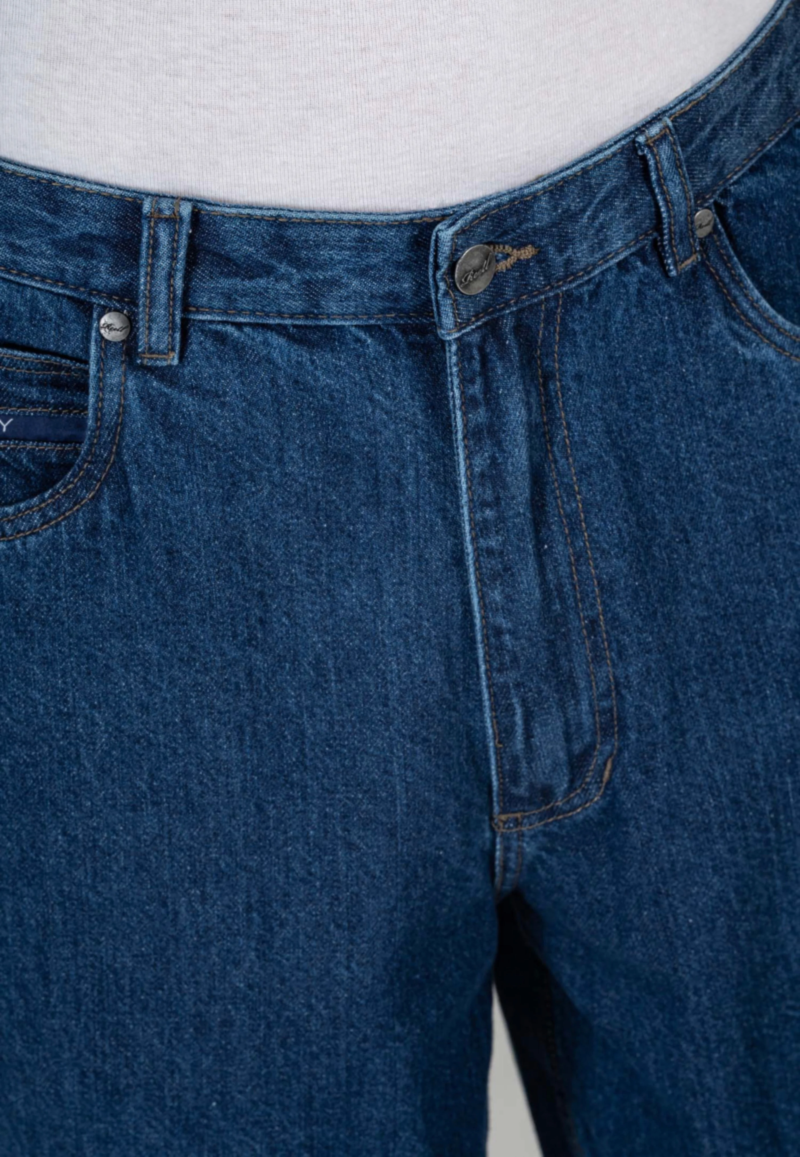 Baggy Dark Stone Wash - Jeans - Image 4