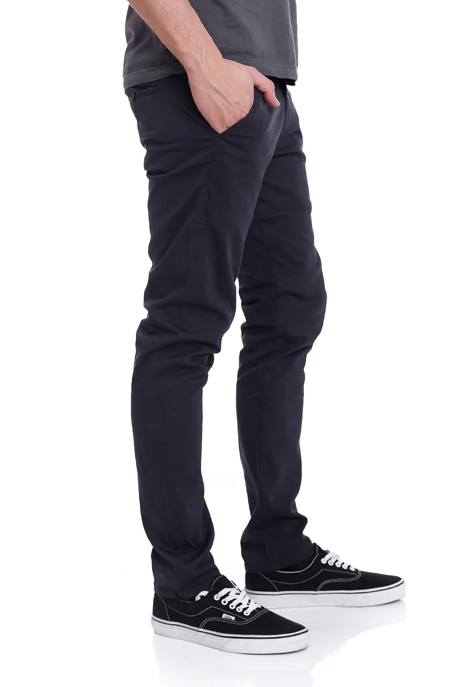Flex Tapered Chino Navy - Pants - Image 2