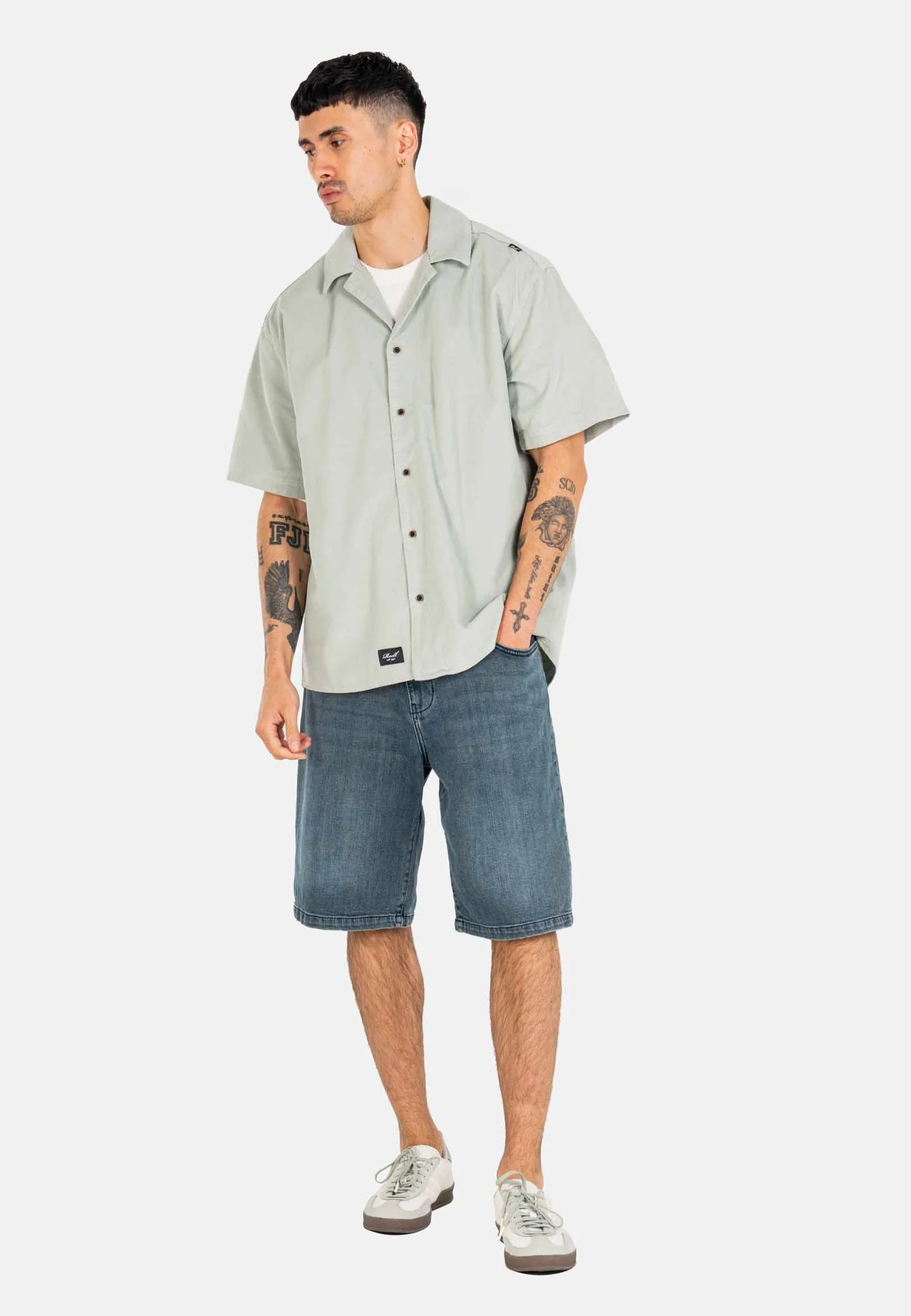 Solid Mystic Light Blue - Shorts - Image 2