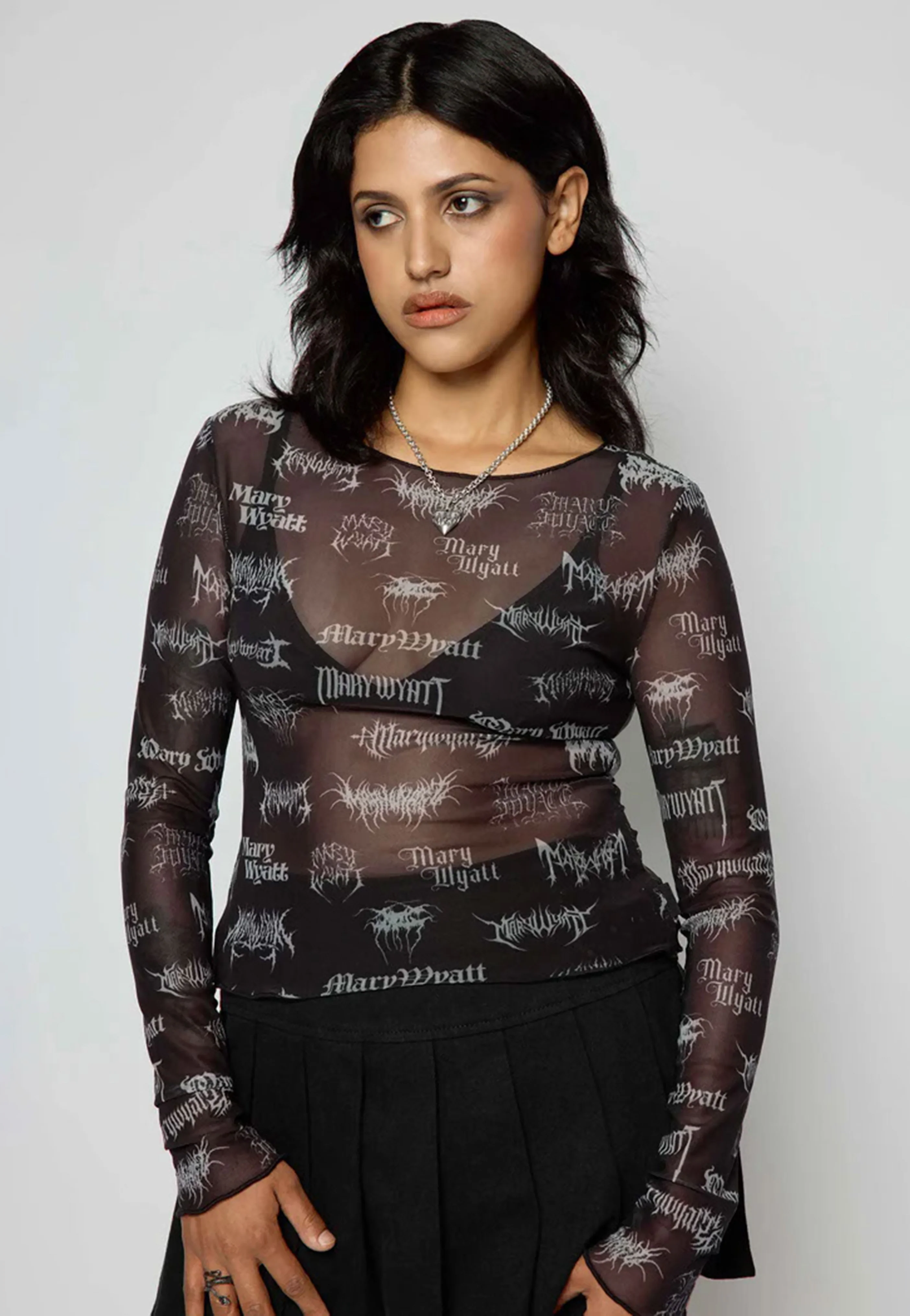 Reign Mesh Black/White - Longsleeve
