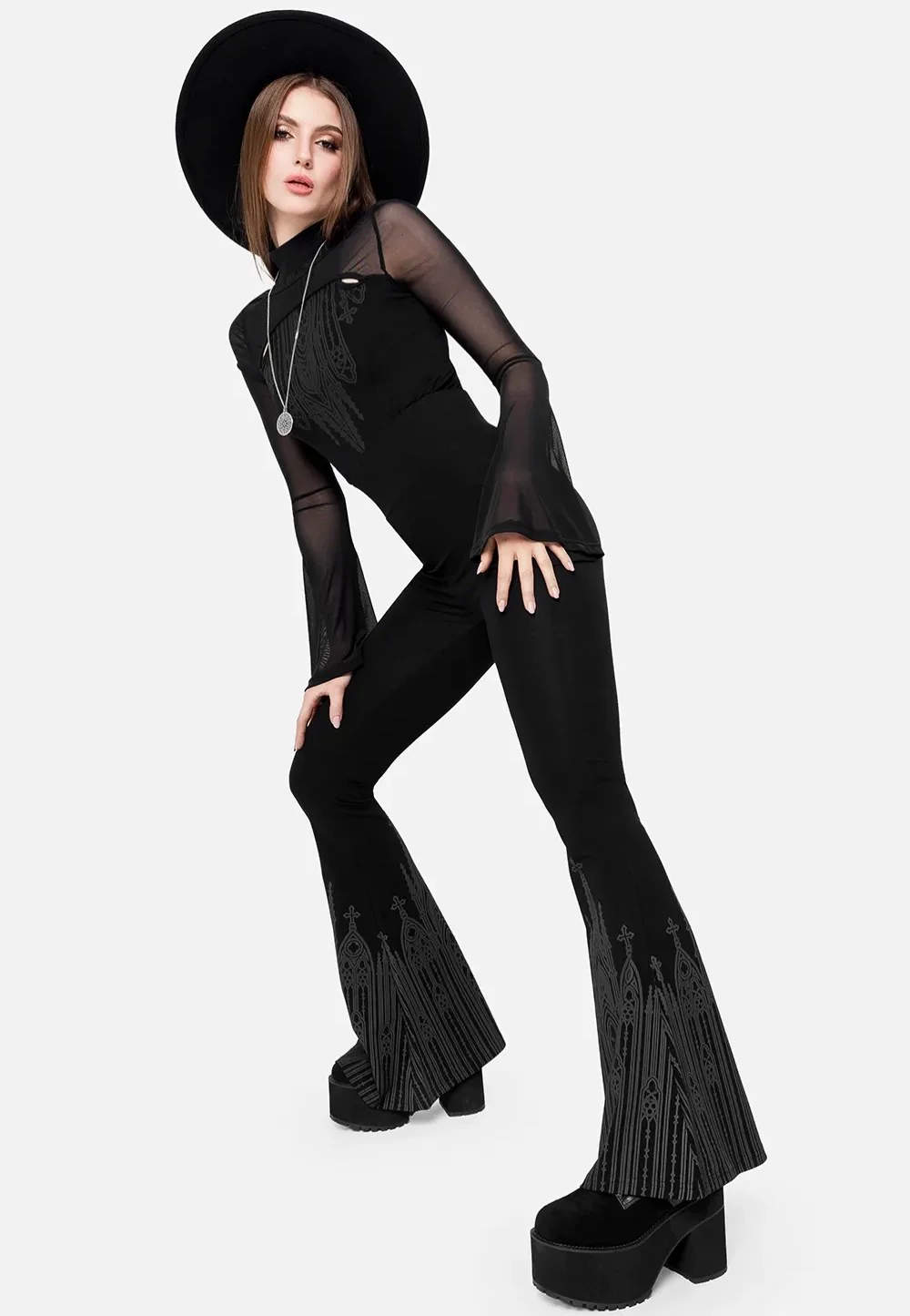 Ascension Bellbottoms Black - Pants - Image 2