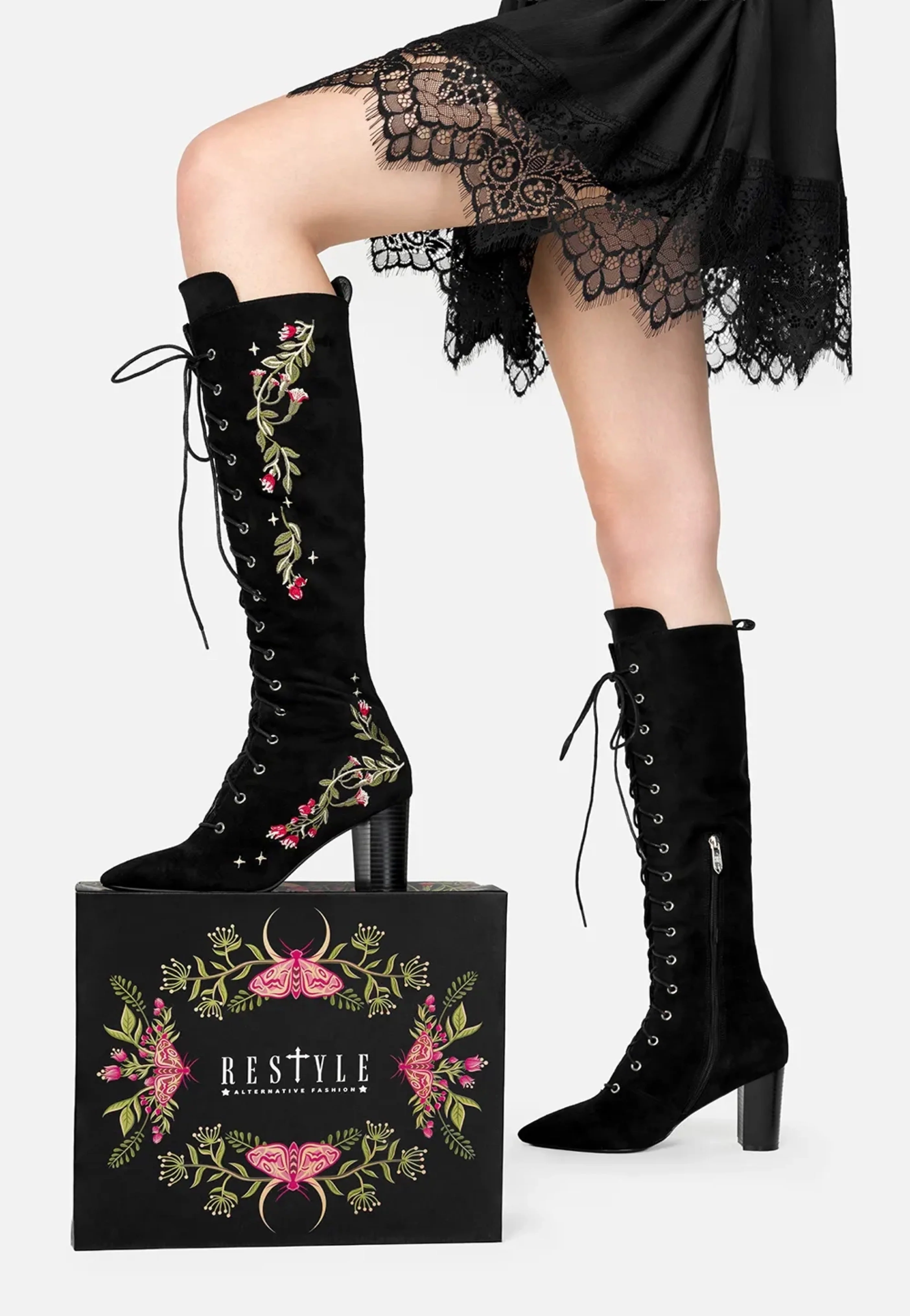 Astrantia Knee High Black - Girl Shoes - Image 15