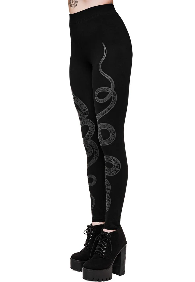Cathedral Snake Black - Leggings - Image 5