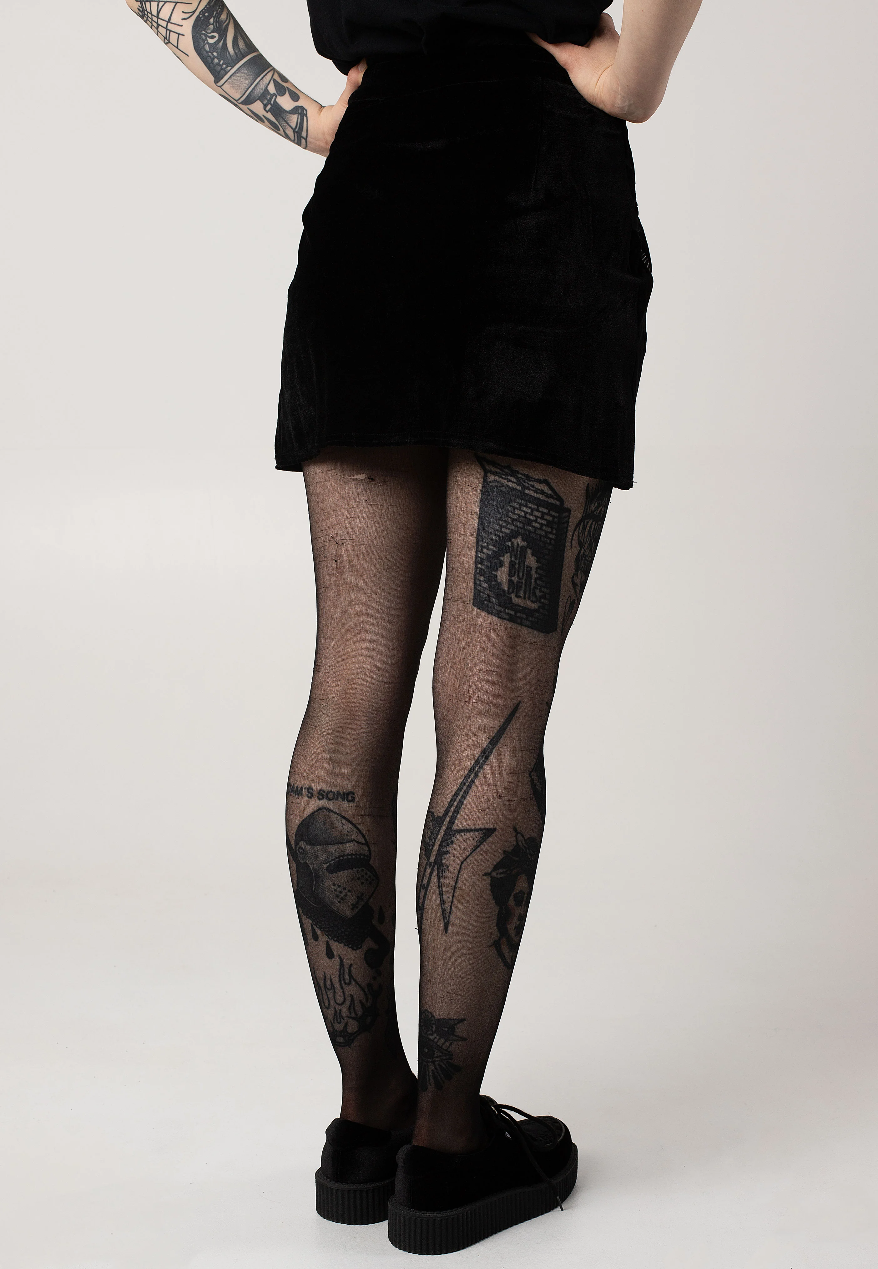 Cathedral Snake Mini Black - Skirt - Image 4