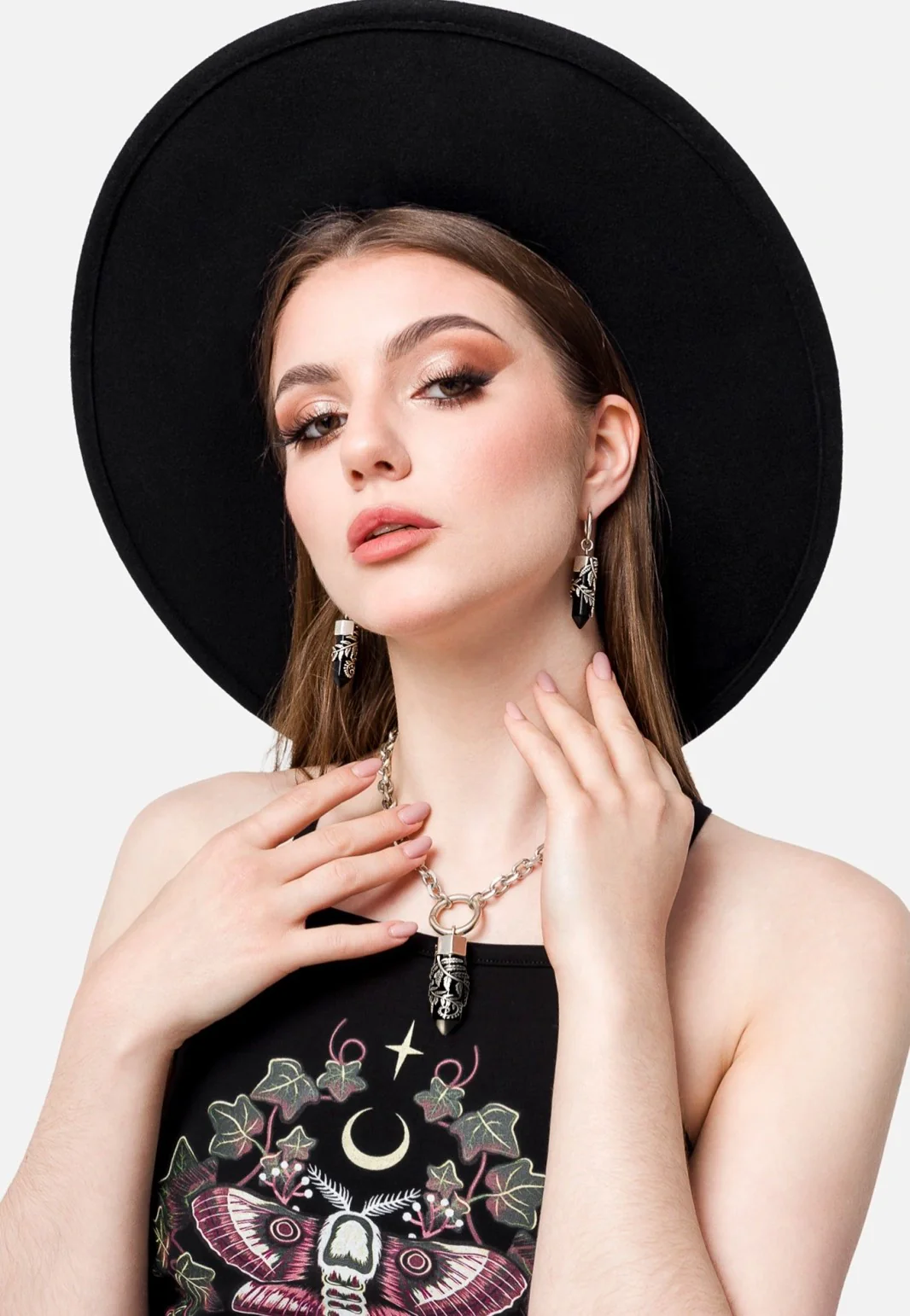 Crystal Fern O-Ring Silver - Choker - Image 7