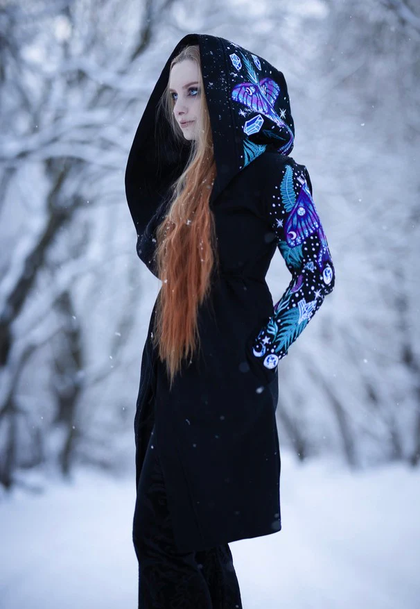 Enchanted Forest Black - Cardigan