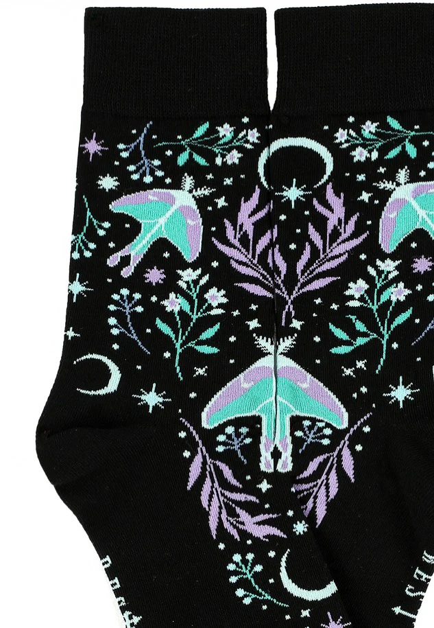 Moonglow Jaquard Black - Socks - Image 2