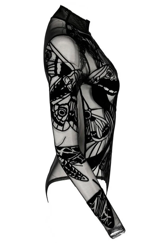 Moth Contour Mesh Flocked Black - Body - Image 4