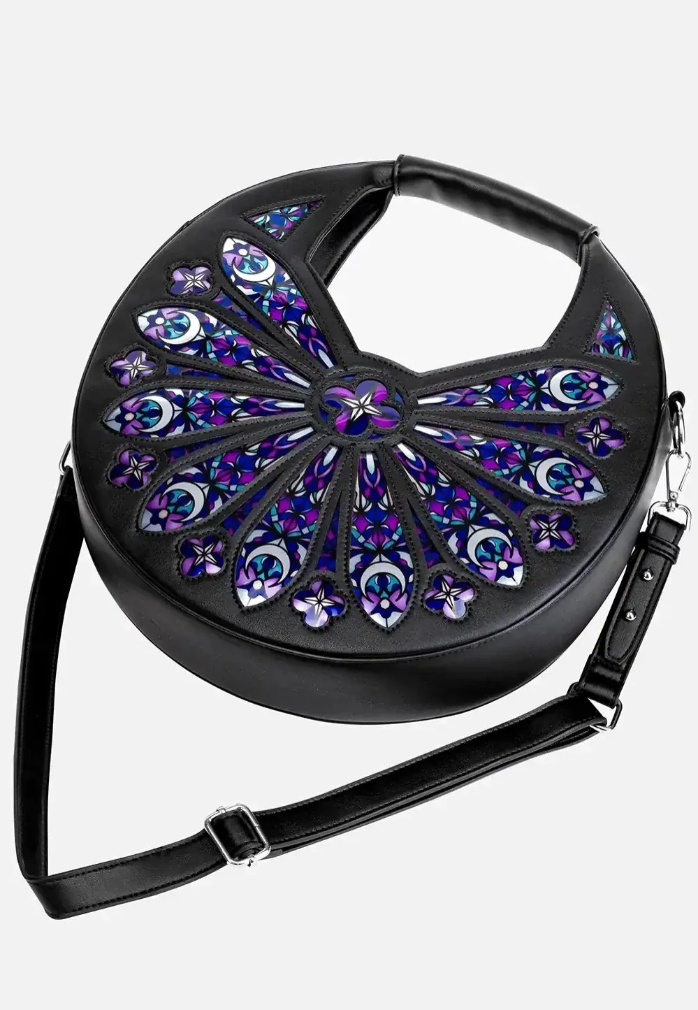 Sacred Rose Shoulder Black - Bag - Image 10