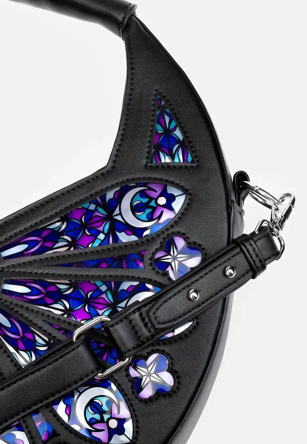 Sacred Rose Shoulder Black - Bag - Image 18