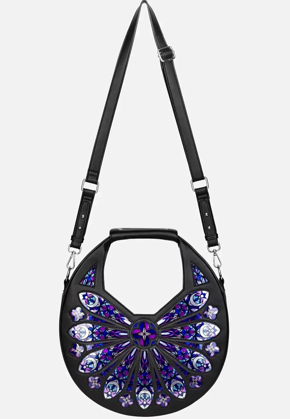 Sacred Rose Shoulder Black - Bag - Image 4