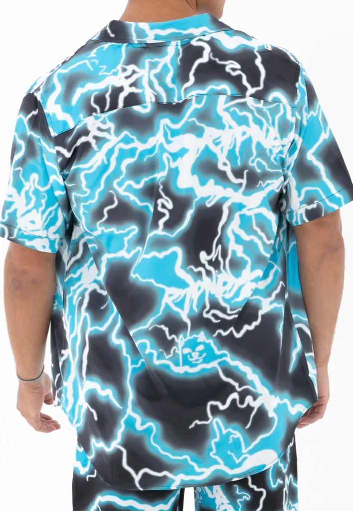 Nikola Short Sleeve Button Up Black/Blue - Shirt - Image 8