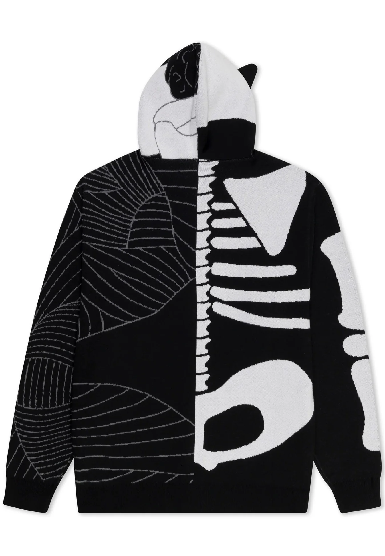 Skelly Nerm Black/White - Zipper - Image 5