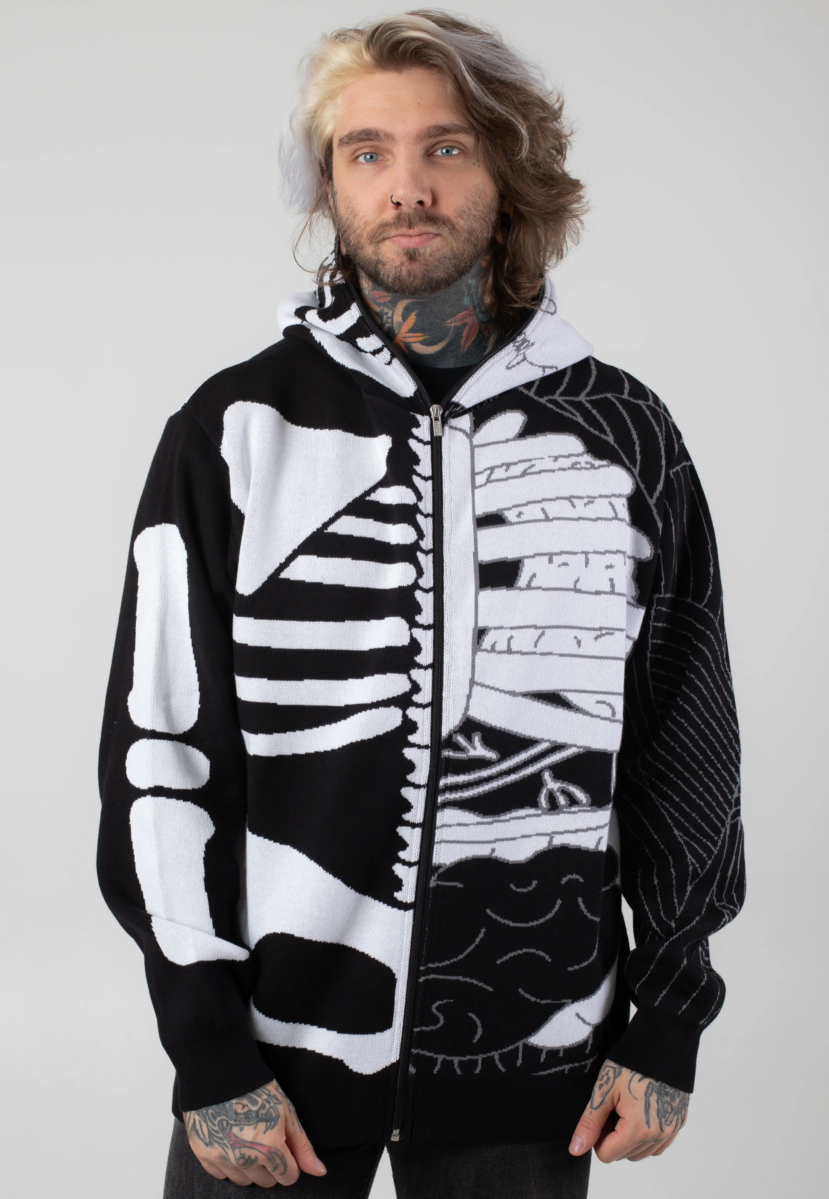 Skelly Nerm Black/White - Zipper - Image 6